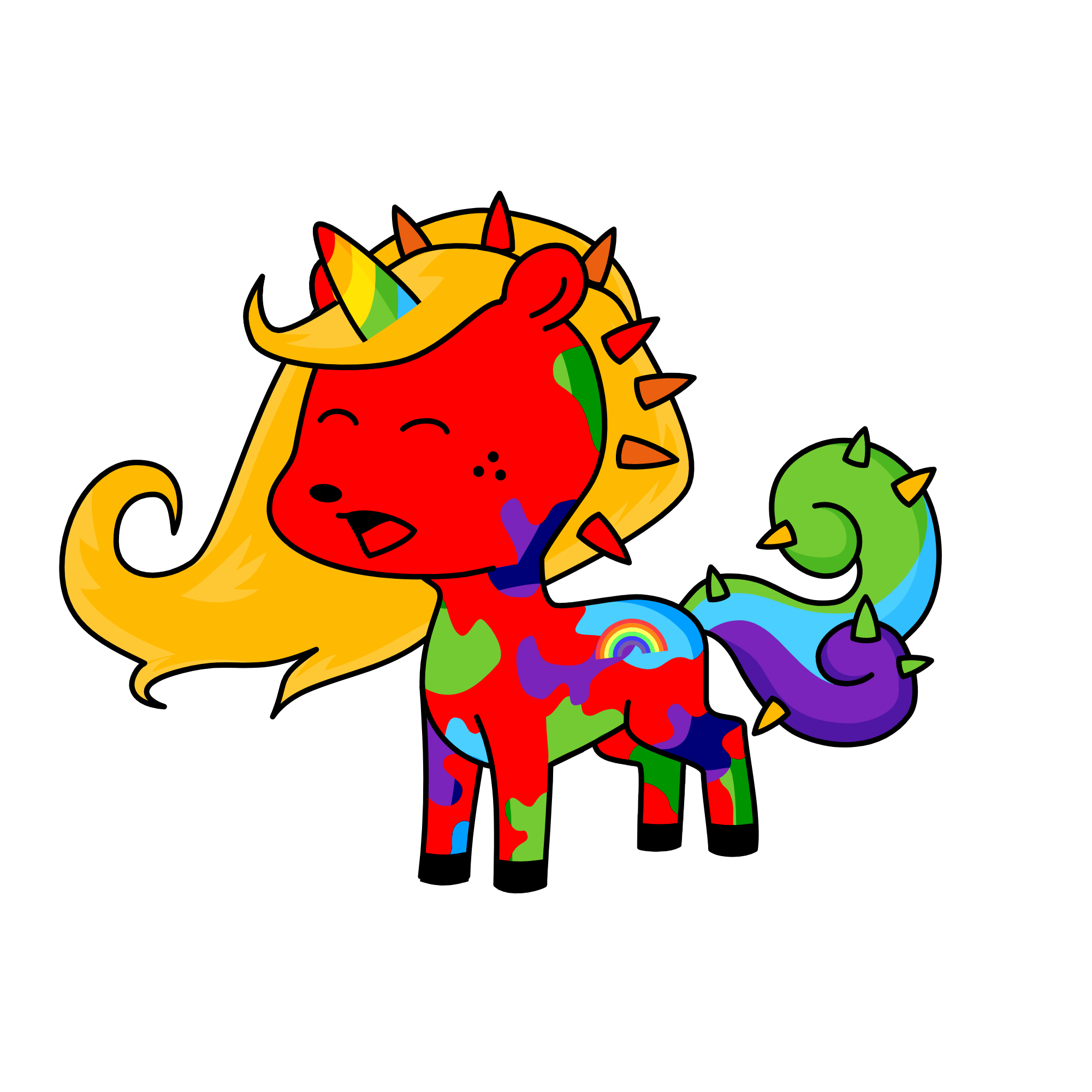 rainbow, the unicorn