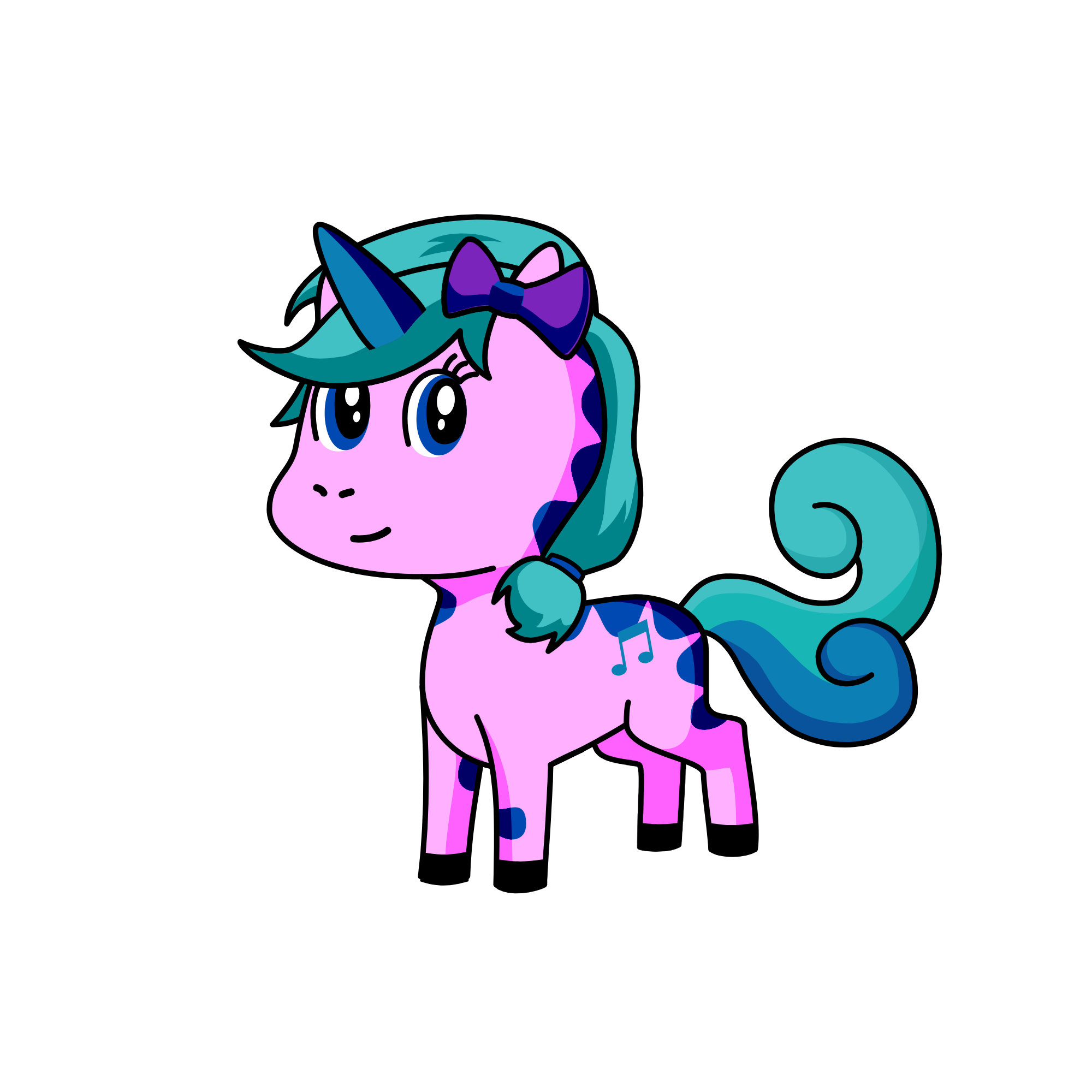 Bluey, the unicorn