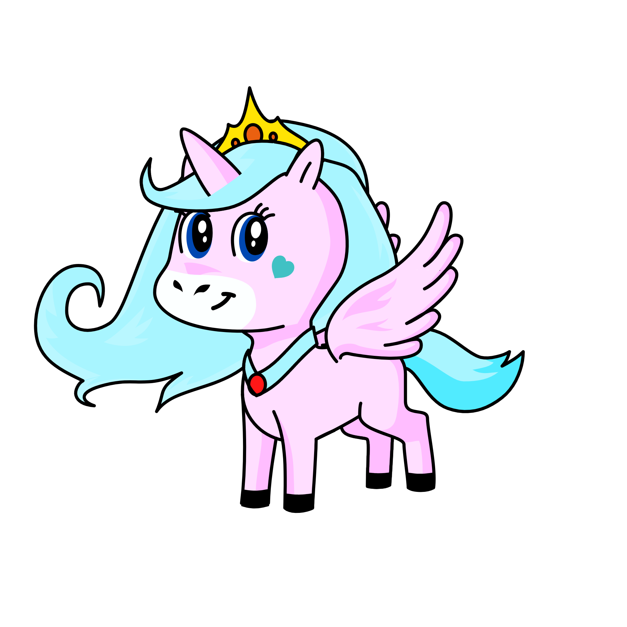 nube, the unicorn