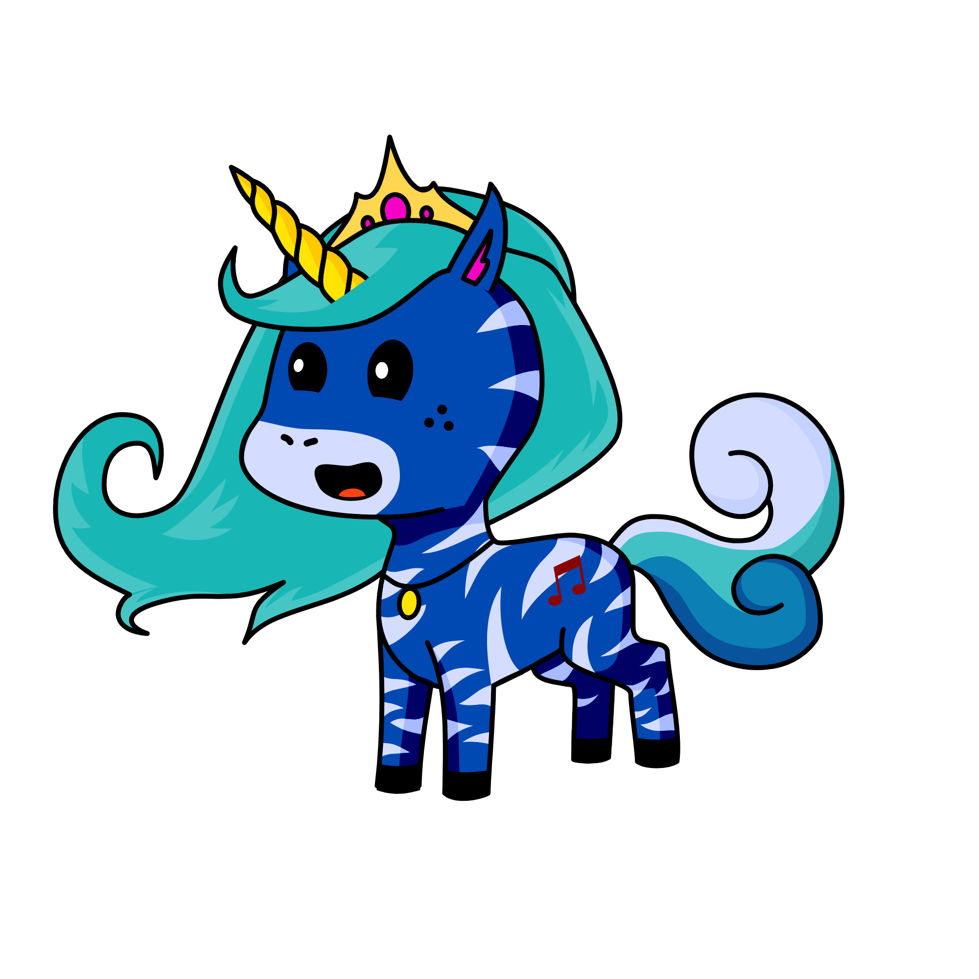Queen Anna, the unicorn