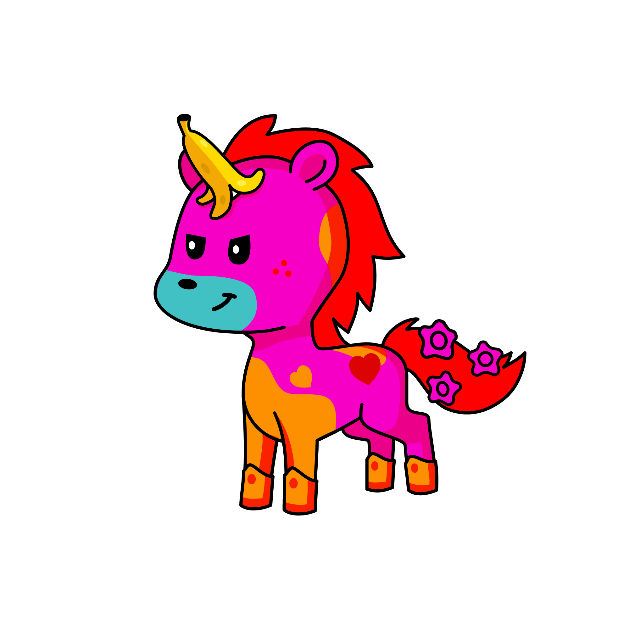 nose, the unicorn