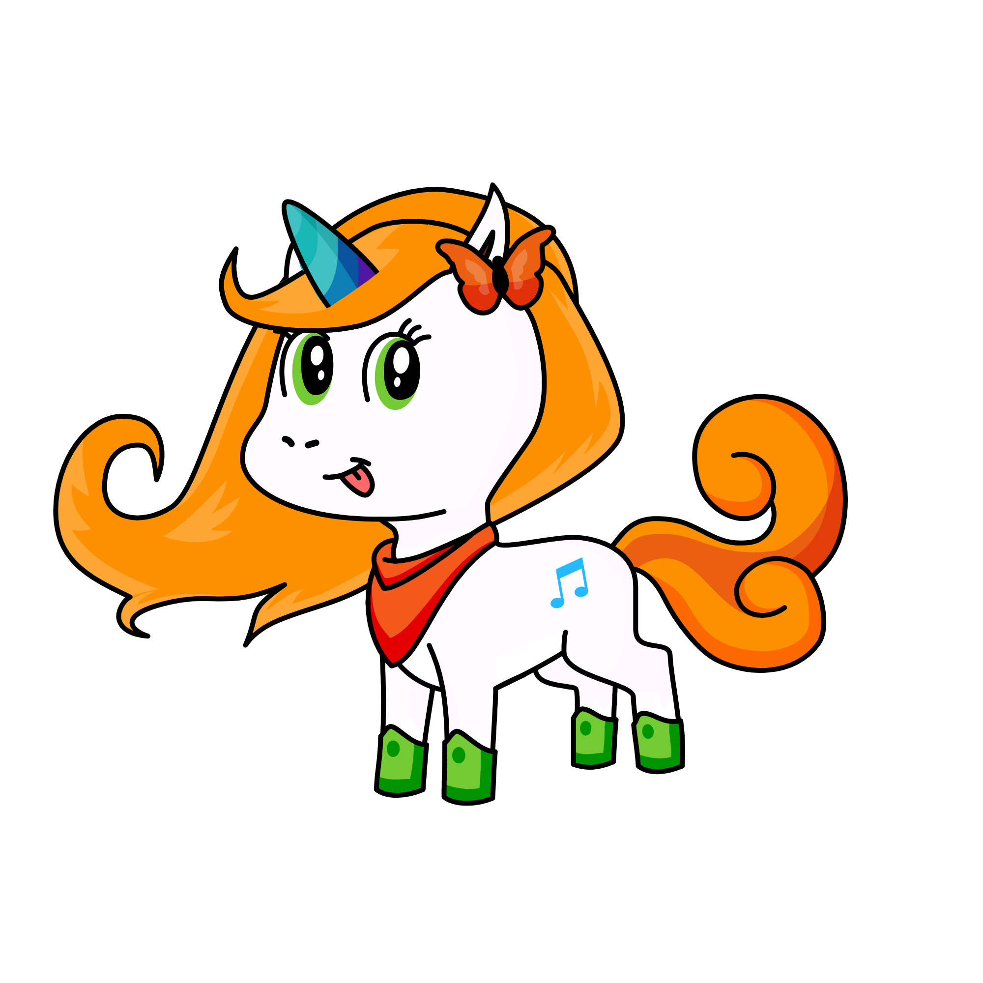 Music, the unicorn