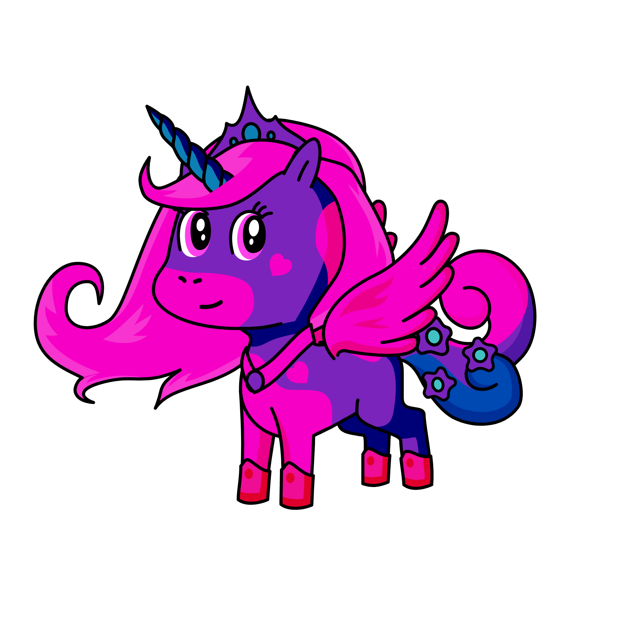 Queen Cutey, the unicorn