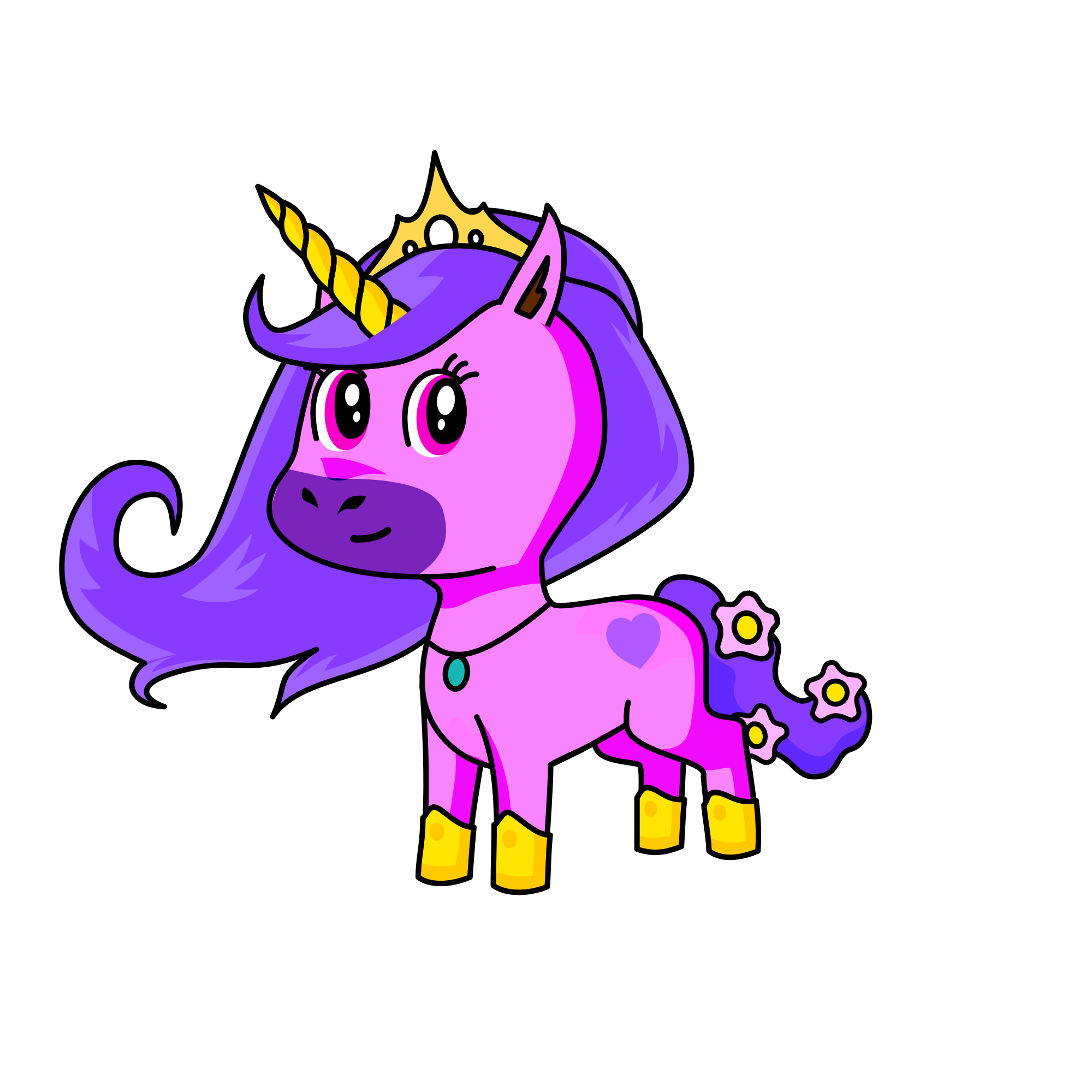 Rose Liliana pollen, the unicorn
