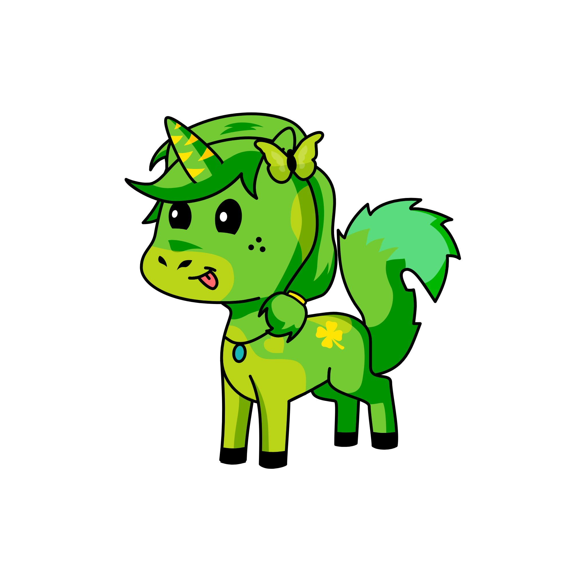 Lucky charm, the unicorn