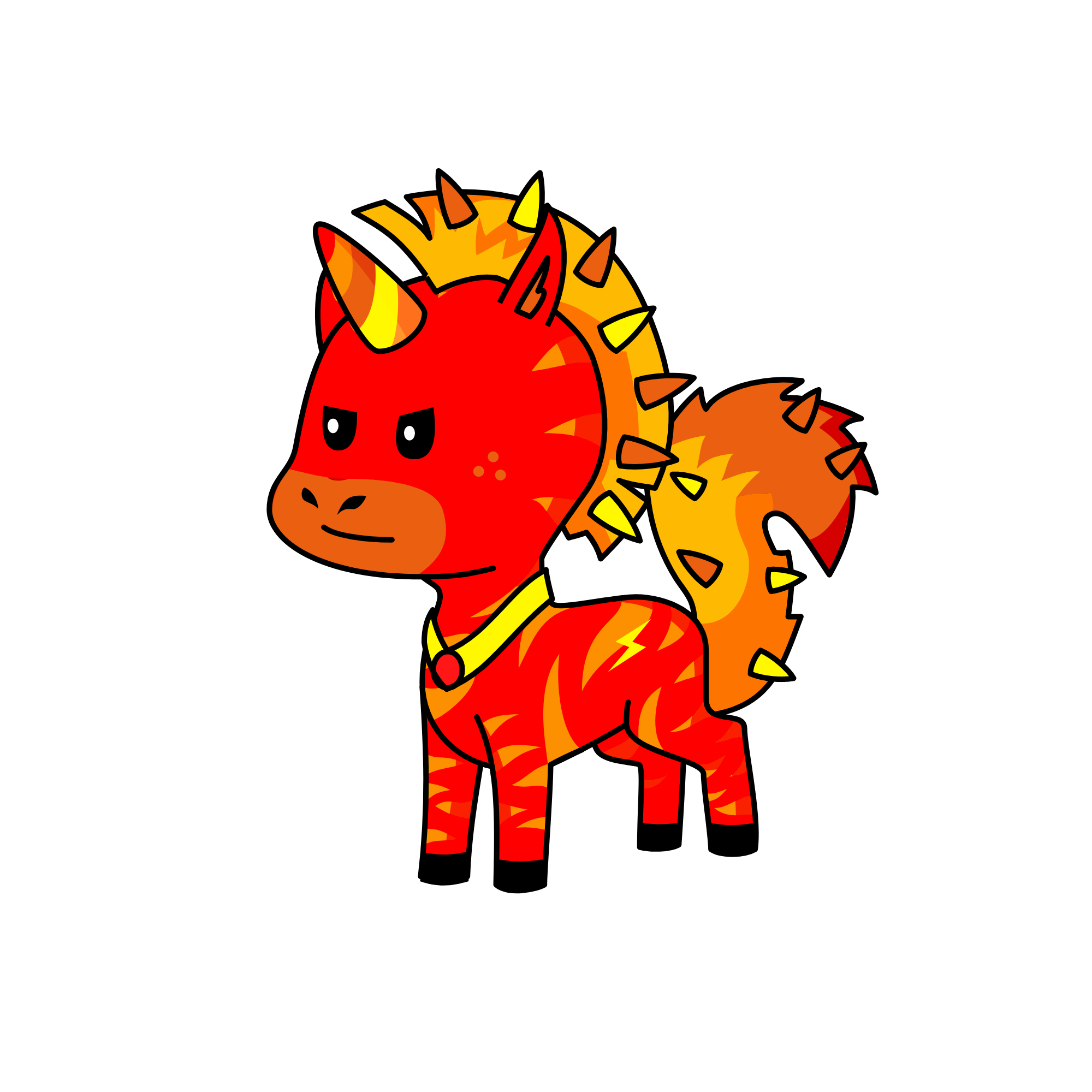 Flame, the unicorn
