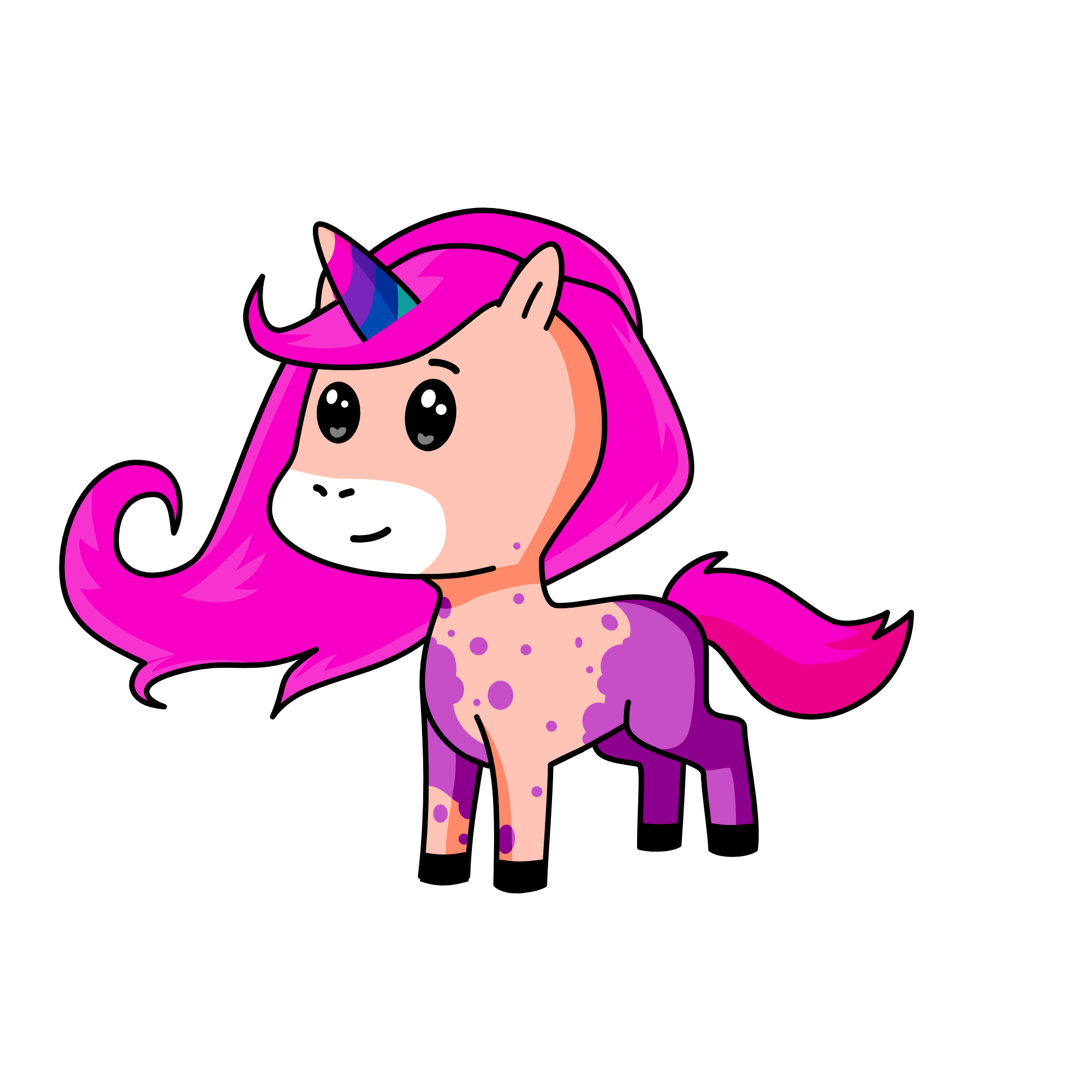 violet, the unicorn
