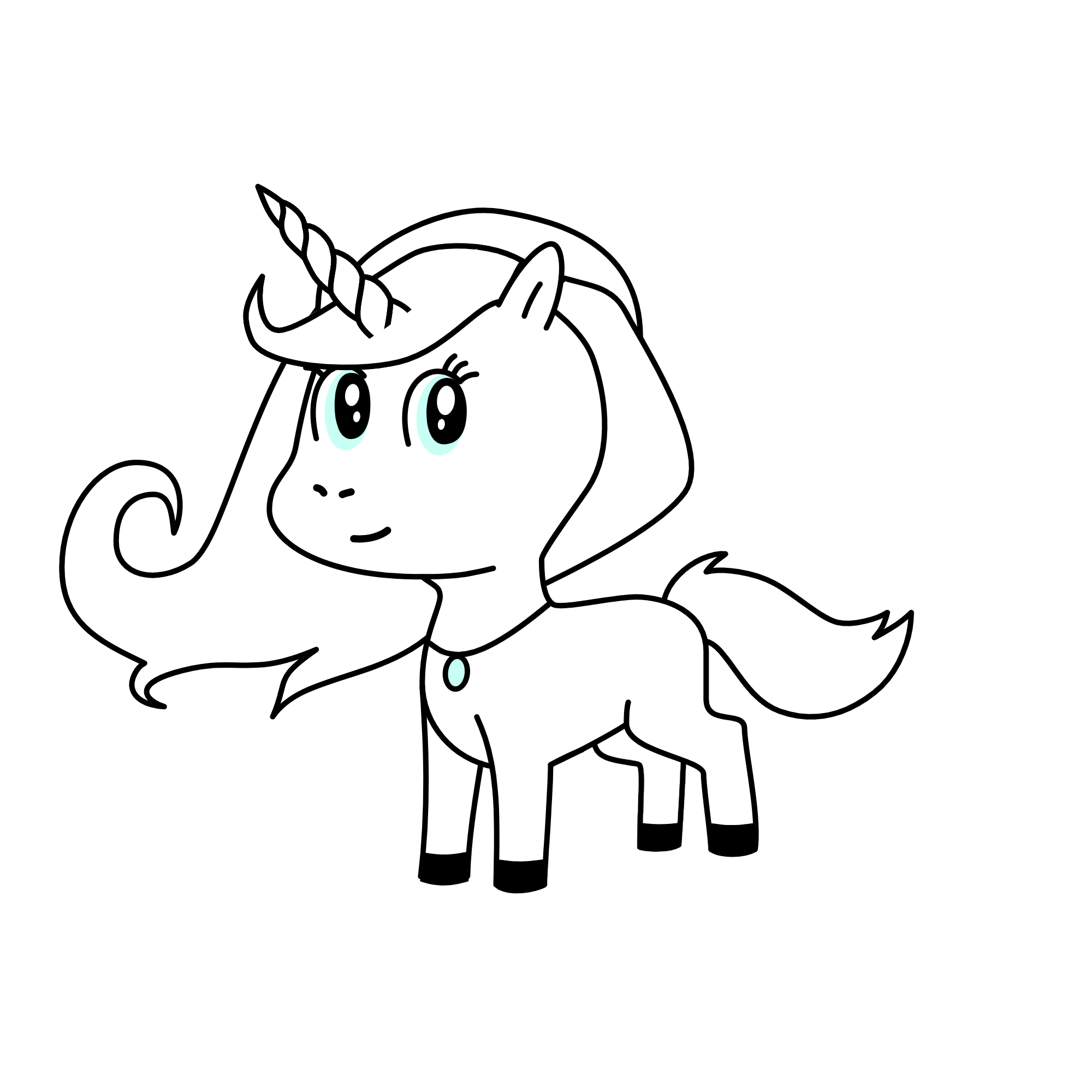 Snow, the unicorn