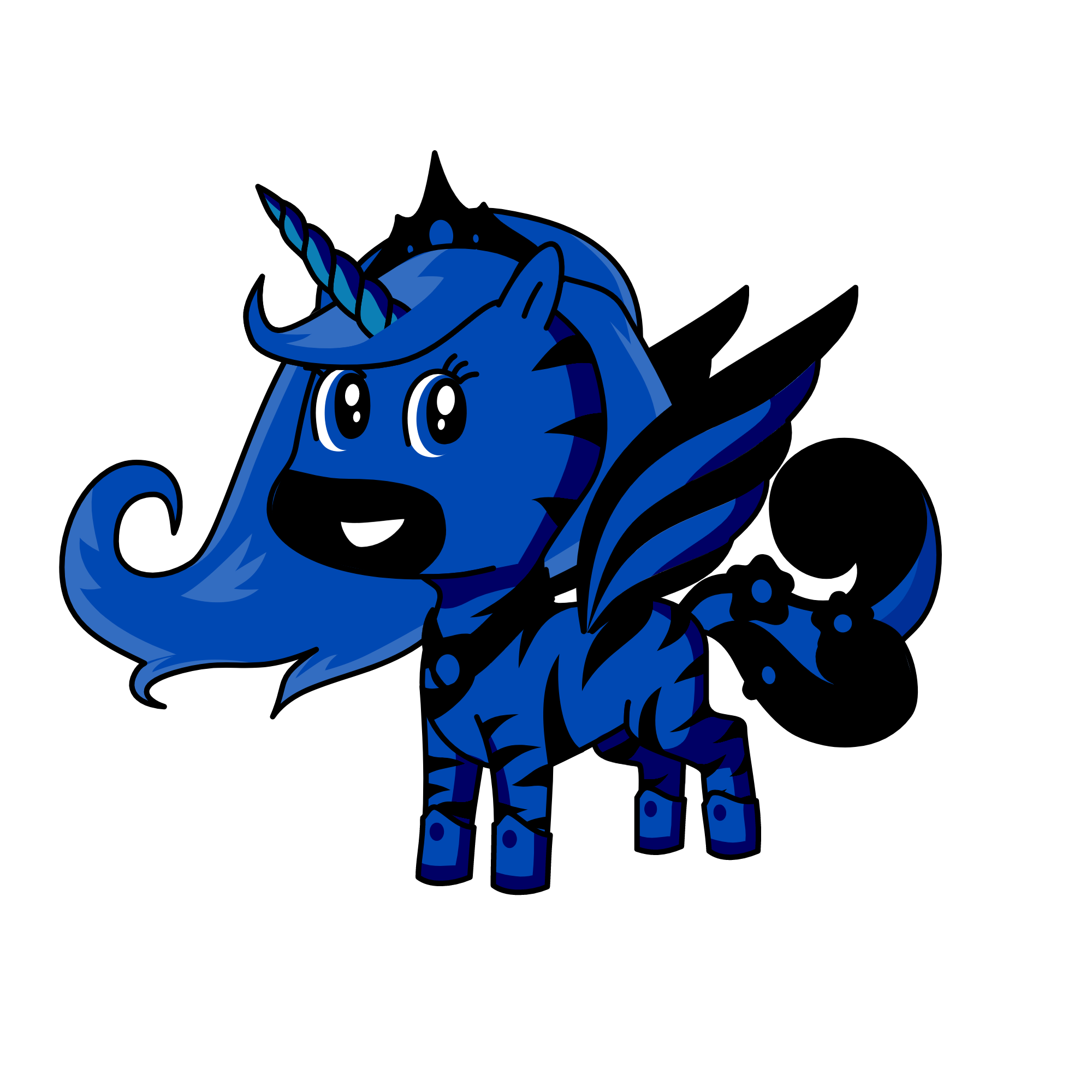 princess luna from my little pony, the unicorn