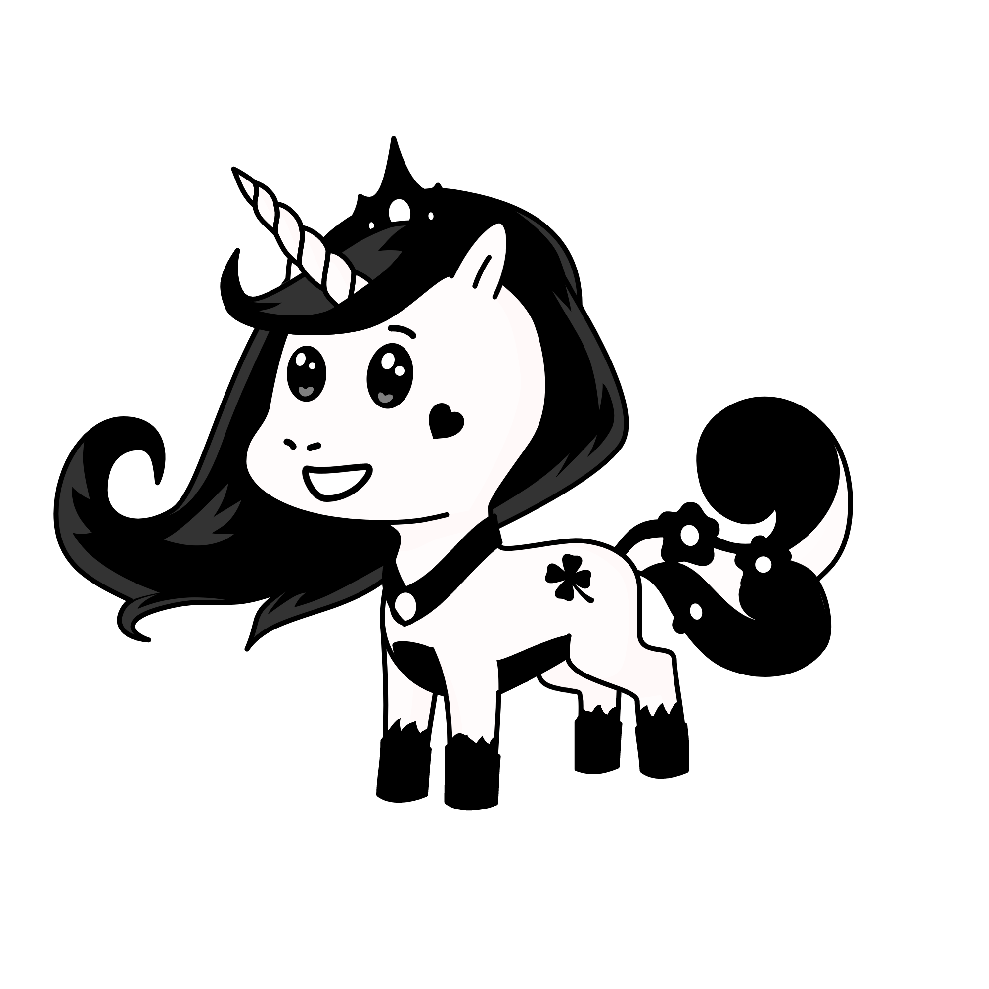 Black Luni, the unicorn