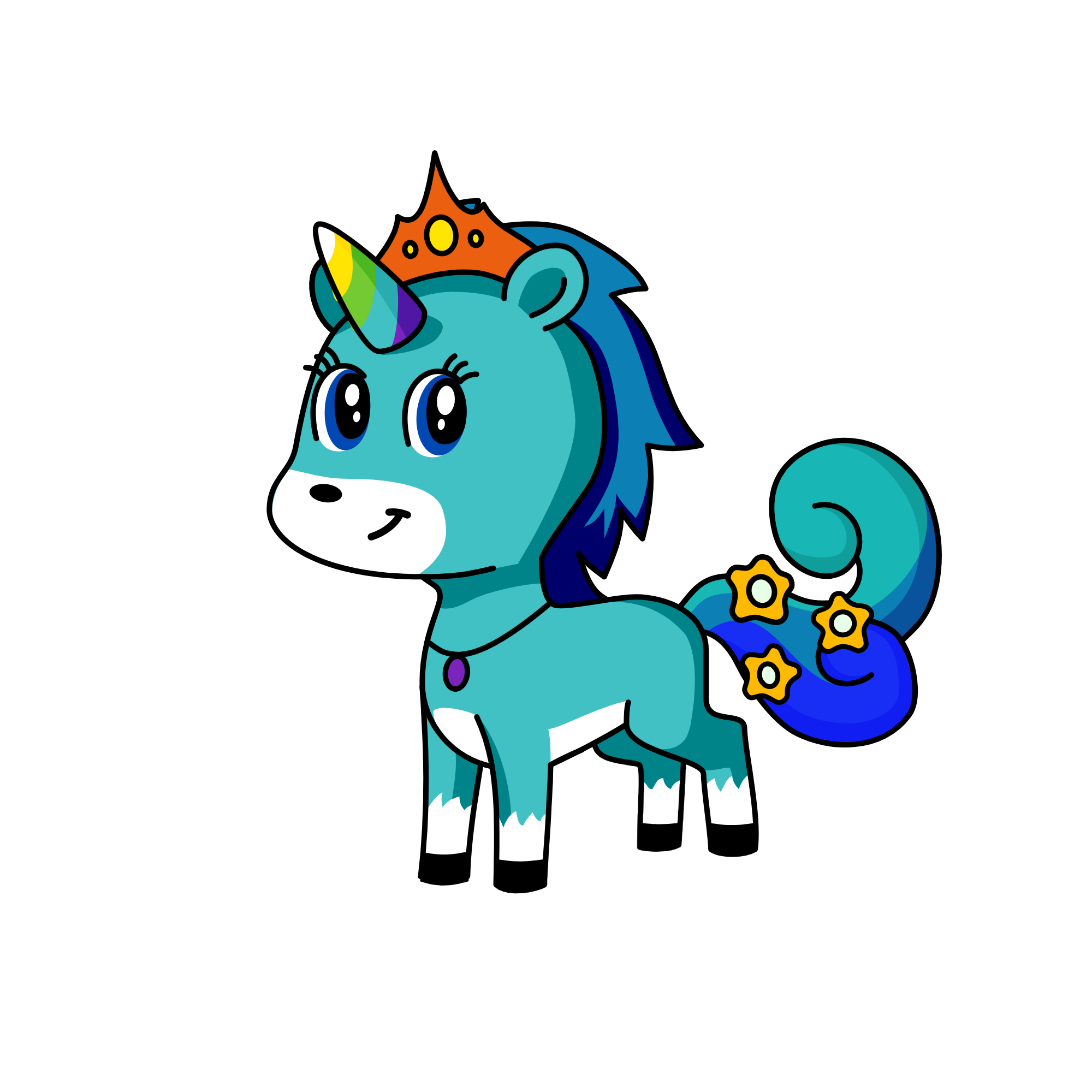 Snowy Unicorn, the unicorn