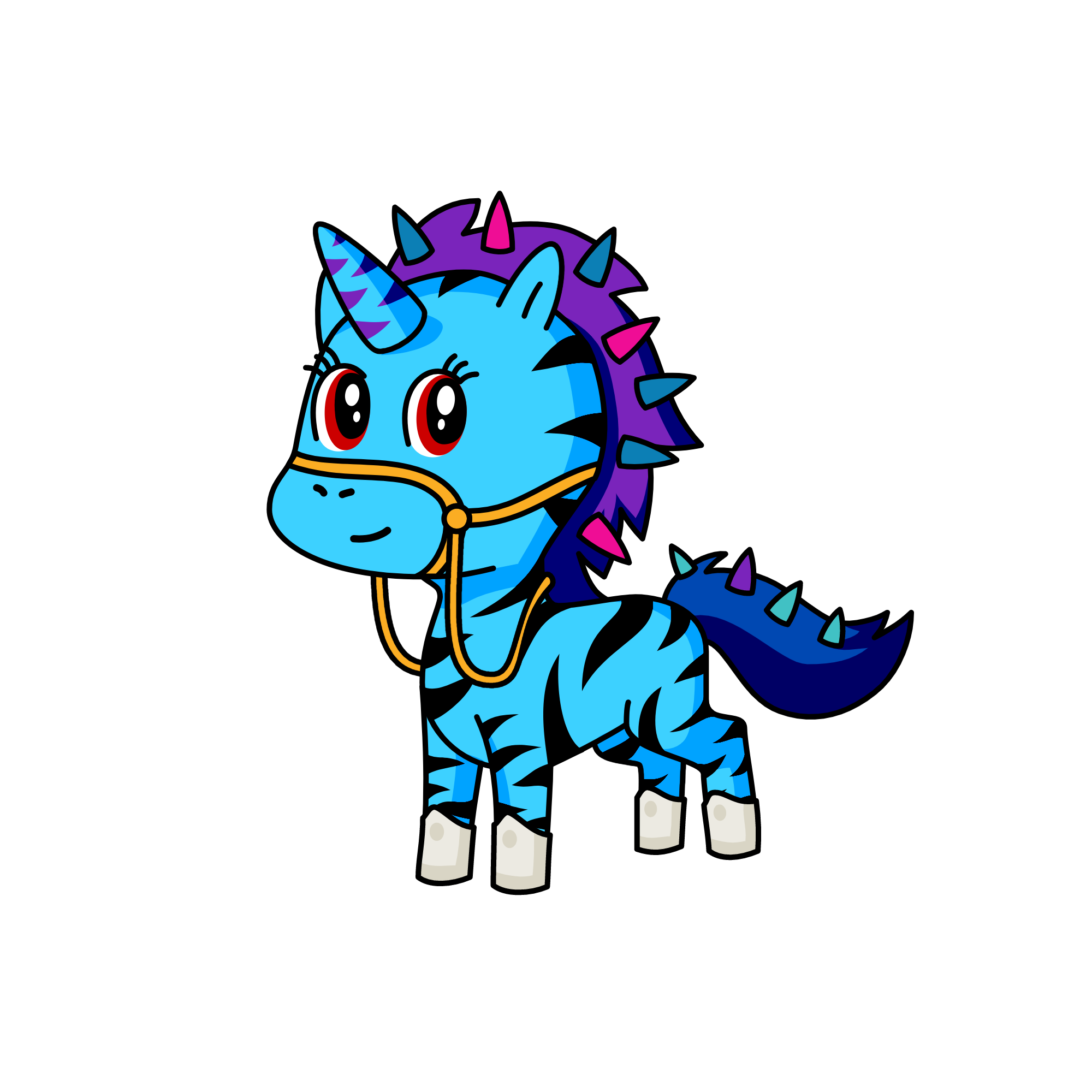 rainbow dash, the unicorn