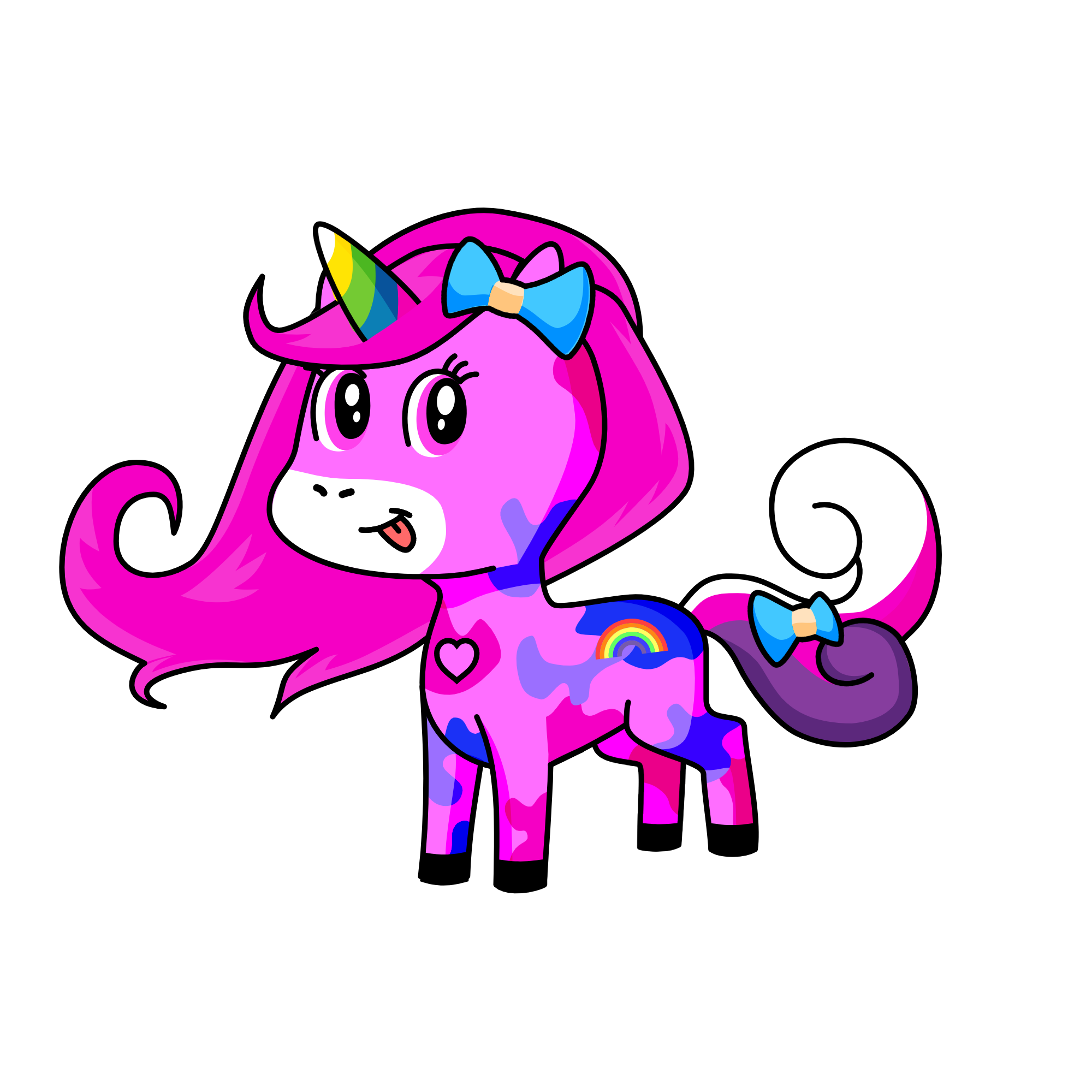 Pinky, the unicorn