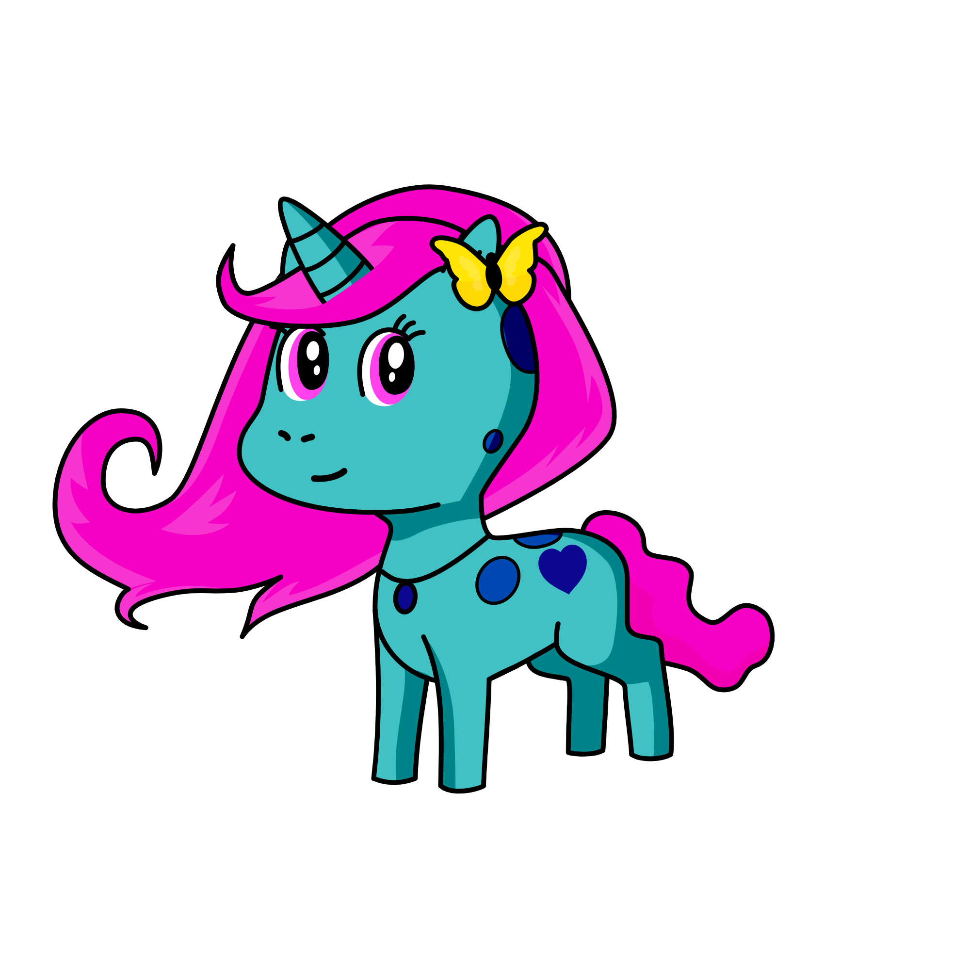 Cotton candy, the unicorn