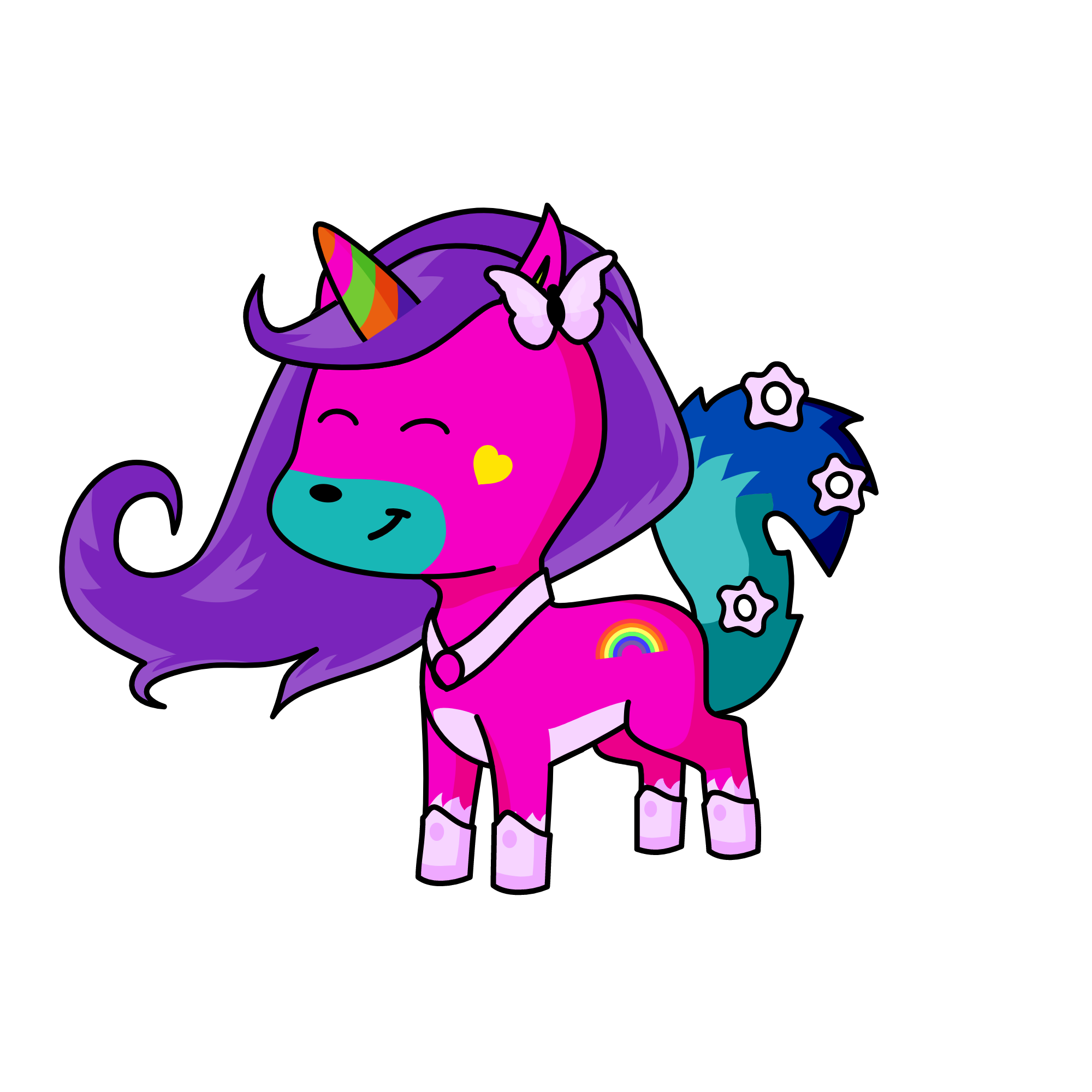 The one and only poop thet , the unicorn