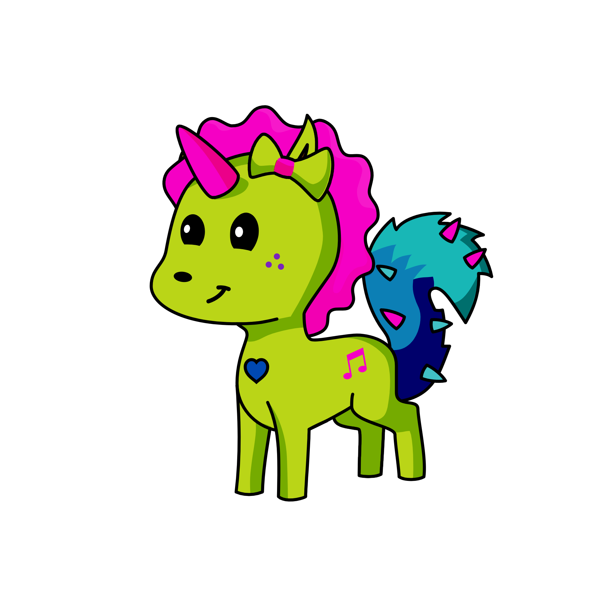 Addy, the unicorn
