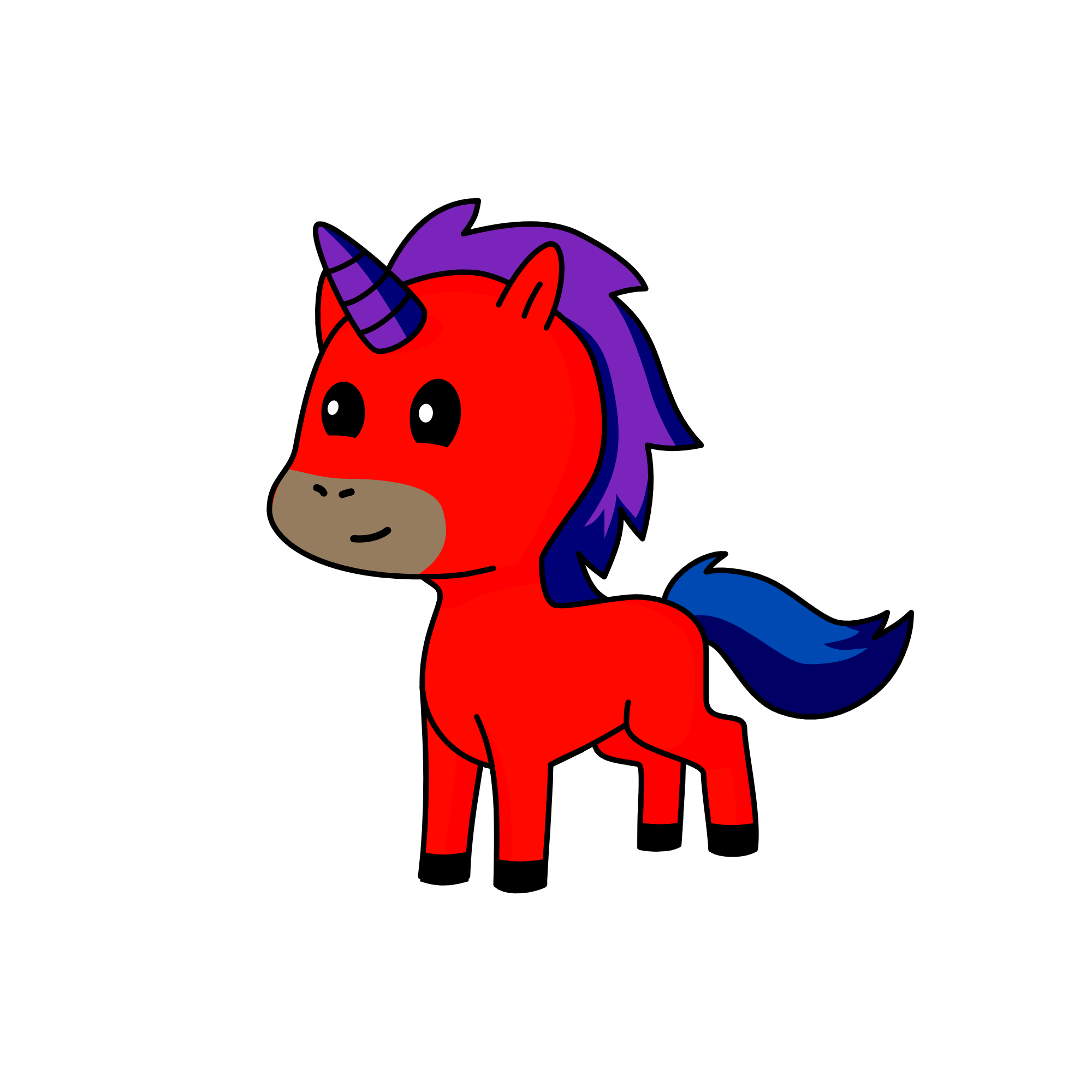 Plum, the unicorn