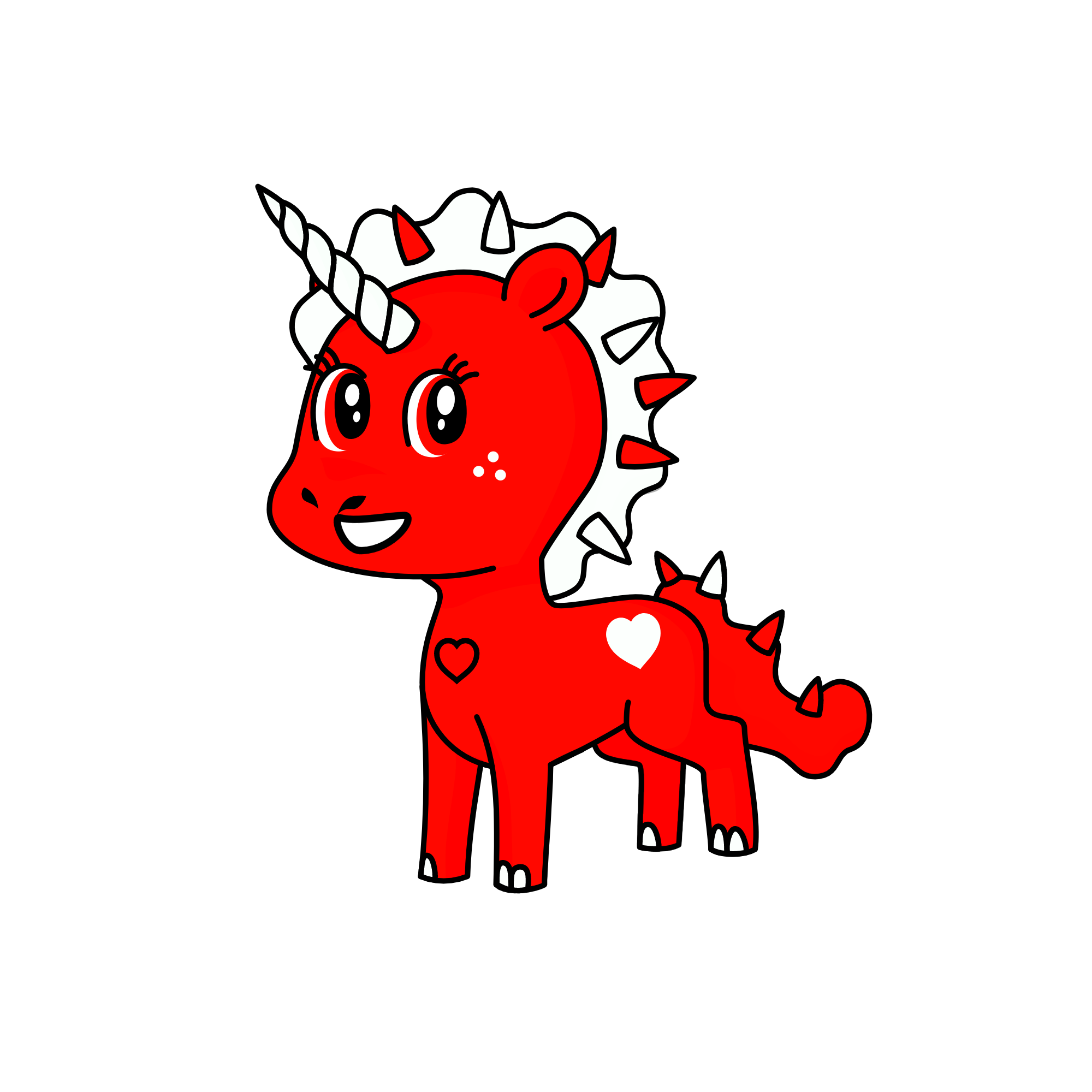 Candy Cane, the unicorn