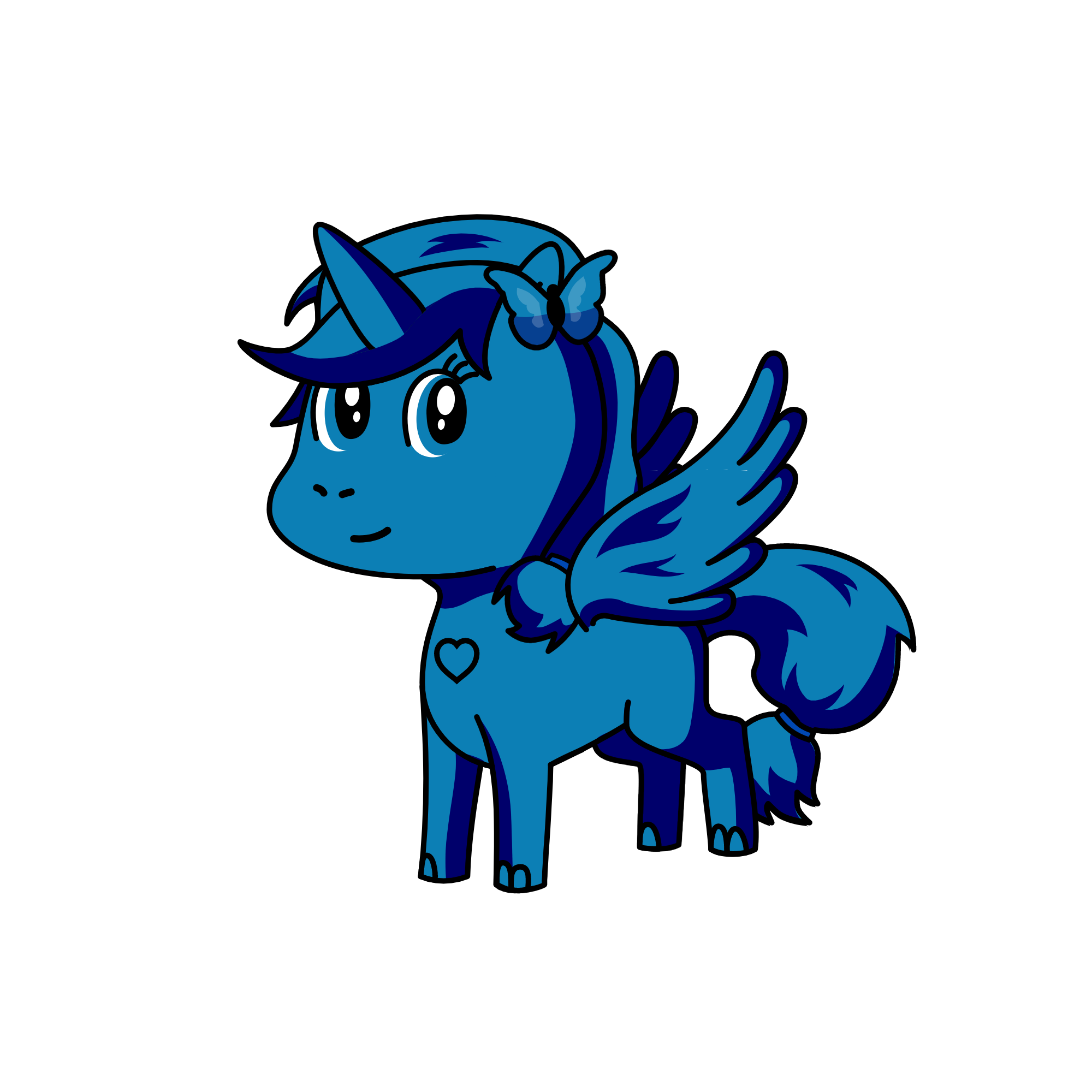 Bluey, the unicorn