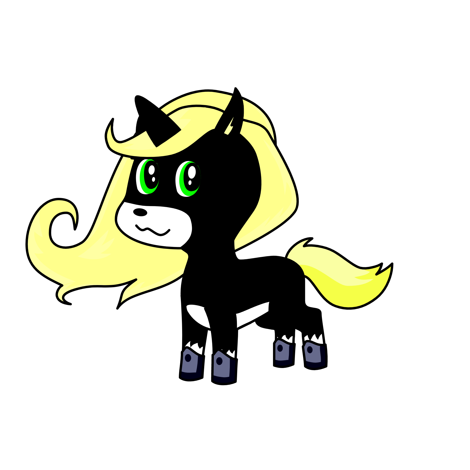 lady noir, the unicorn