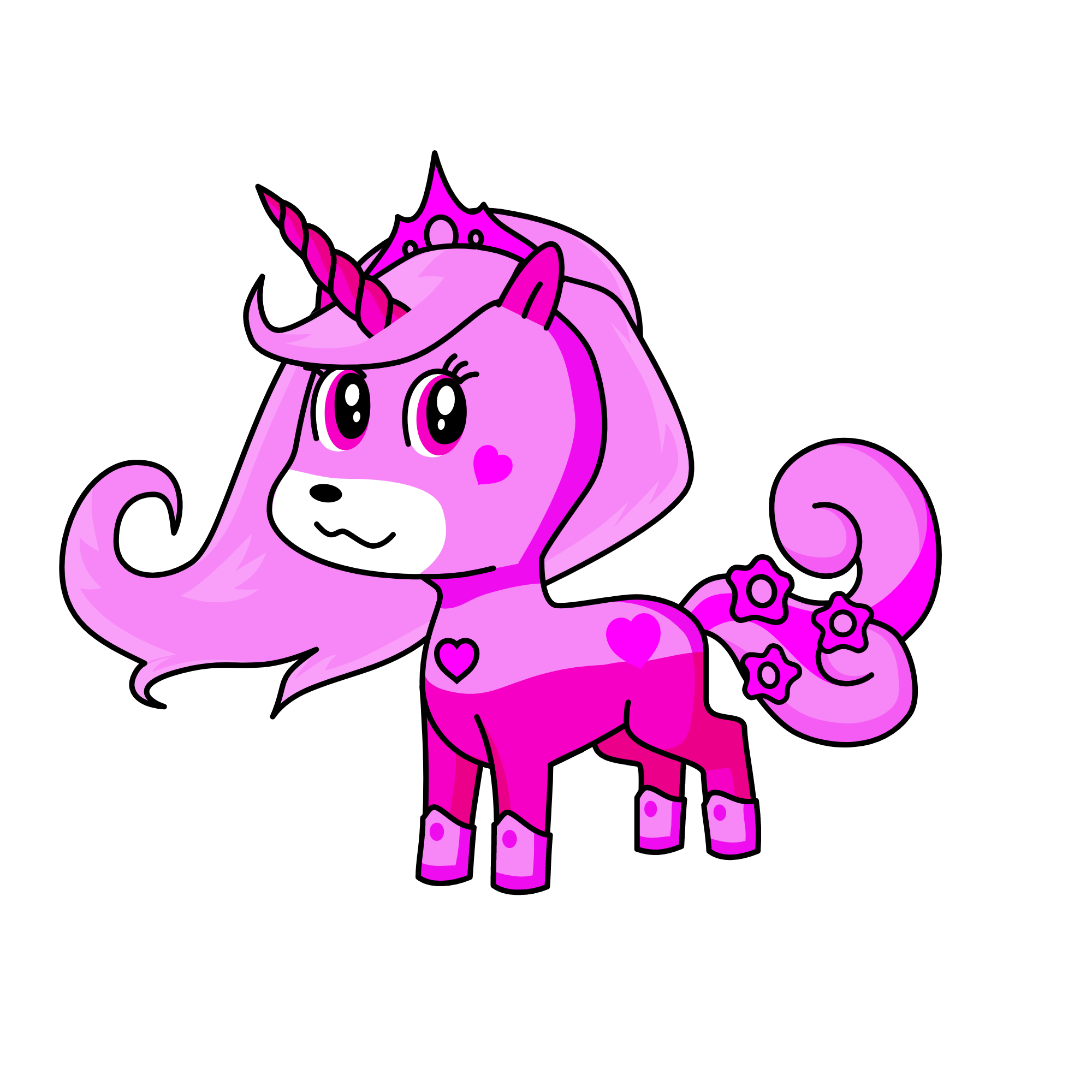 pink lolipop, the unicorn