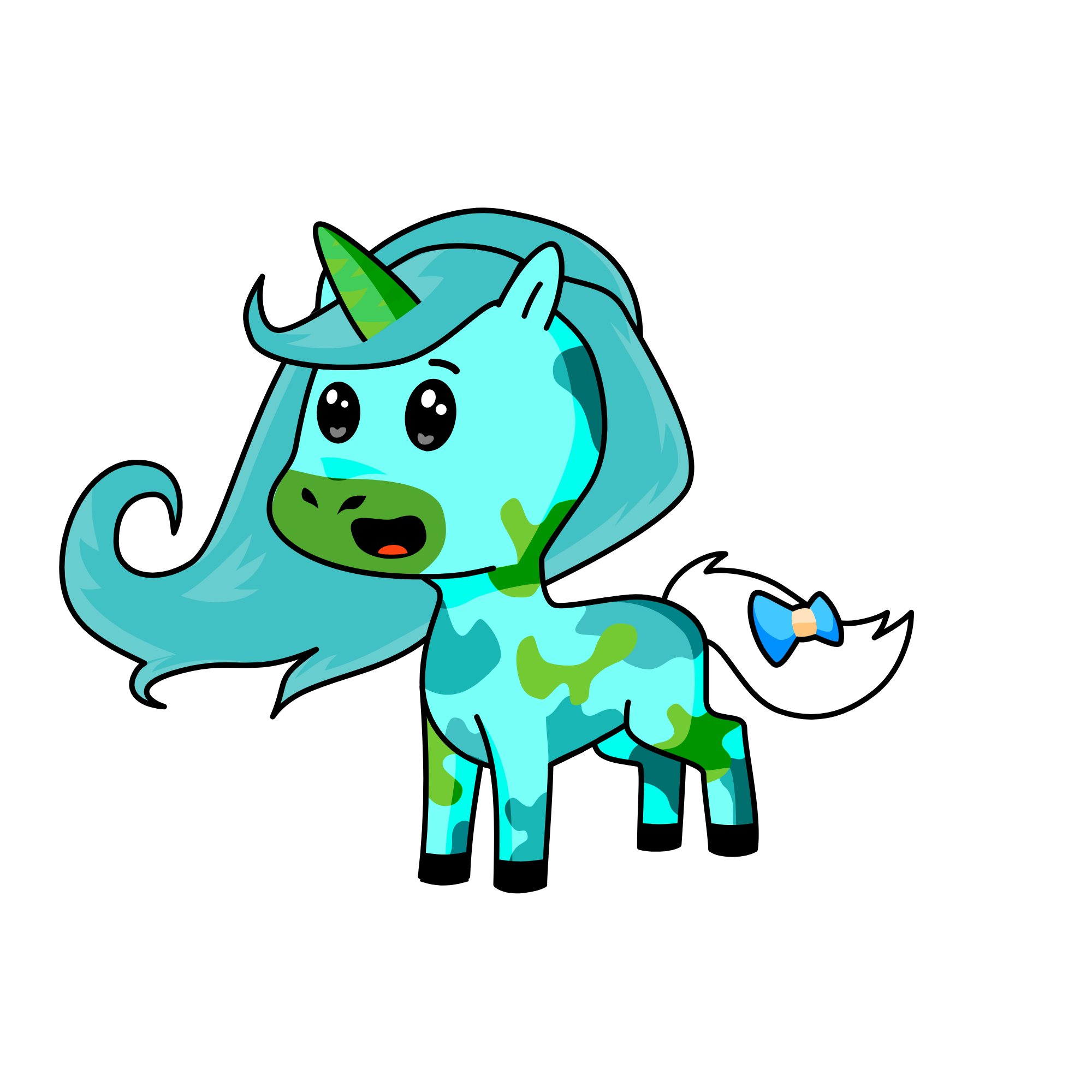 pony, the unicorn