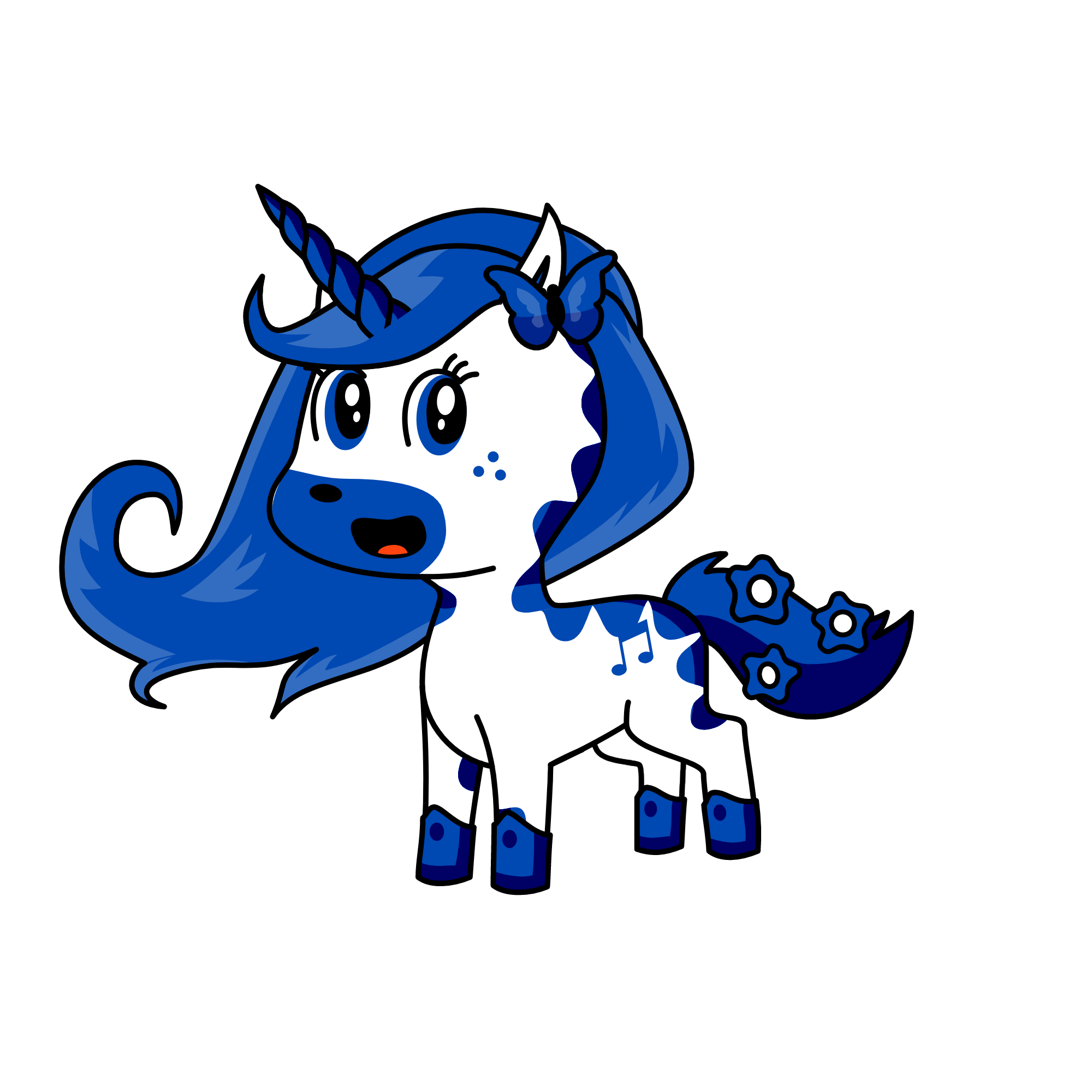 cup cake , the unicorn