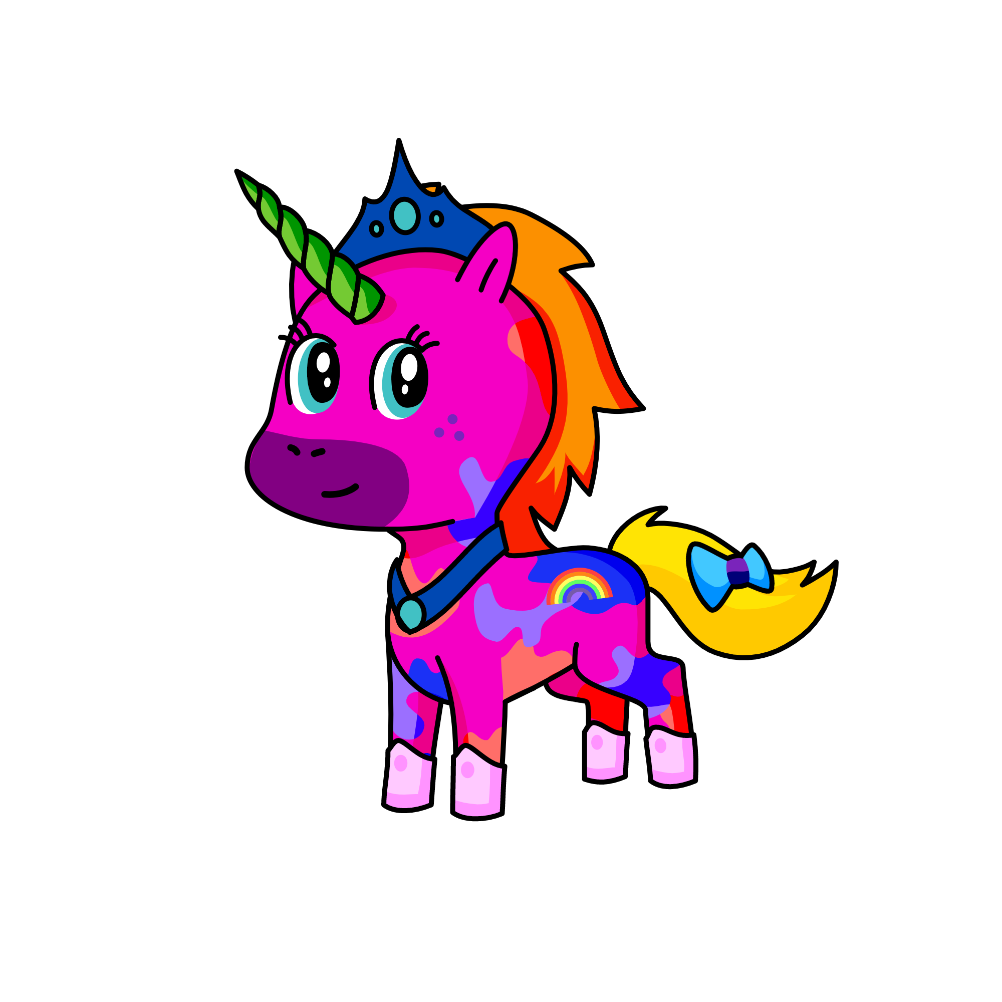 queen color, the unicorn