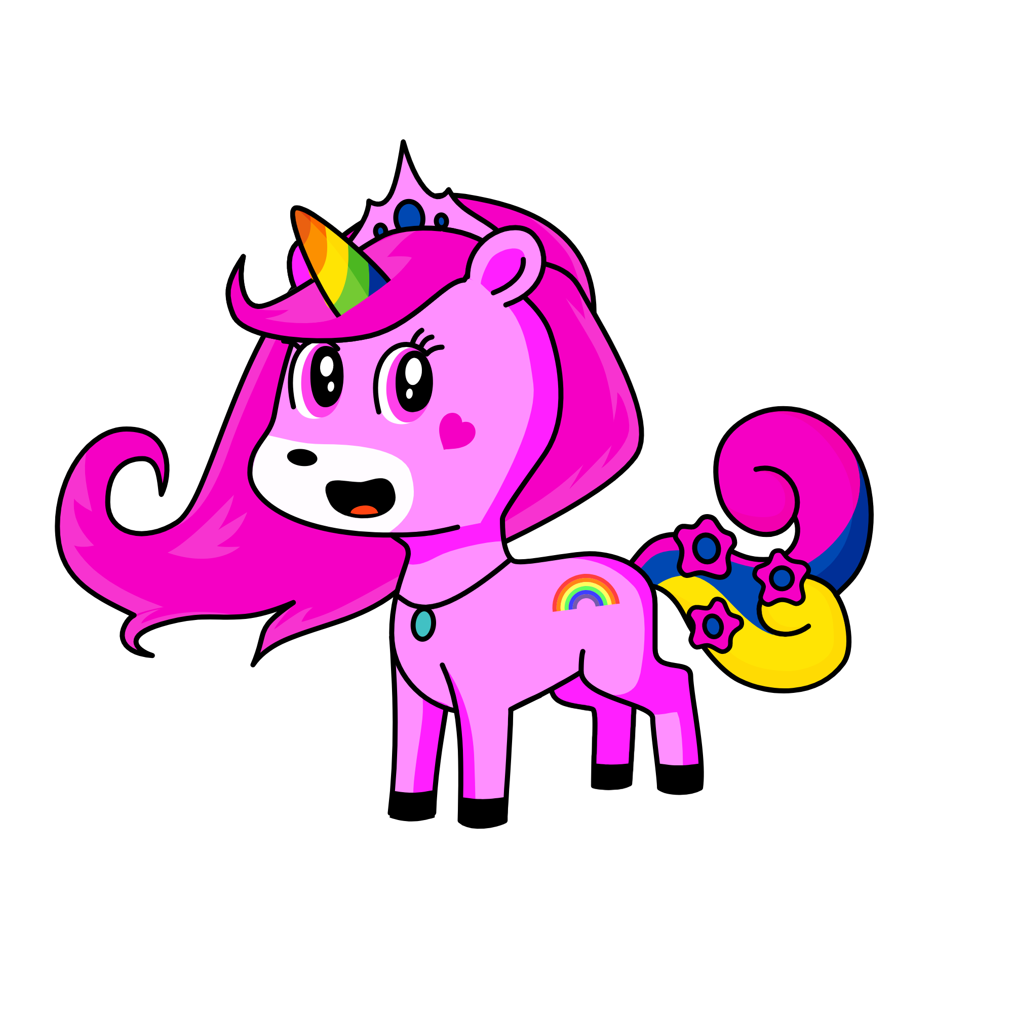 rose, the unicorn