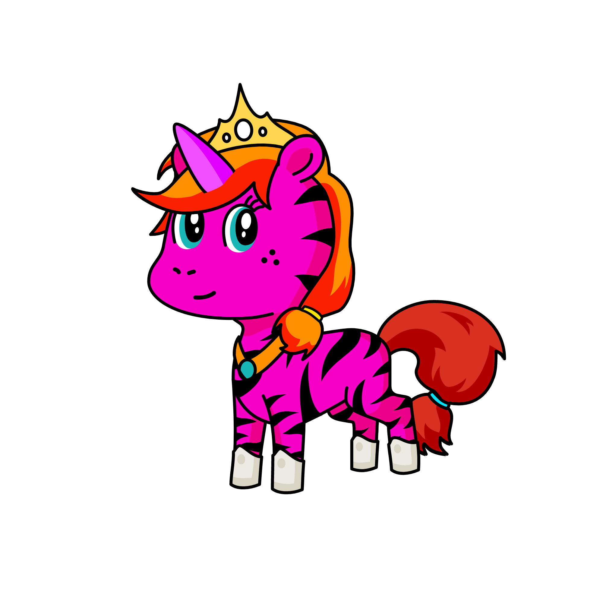 pony, the unicorn