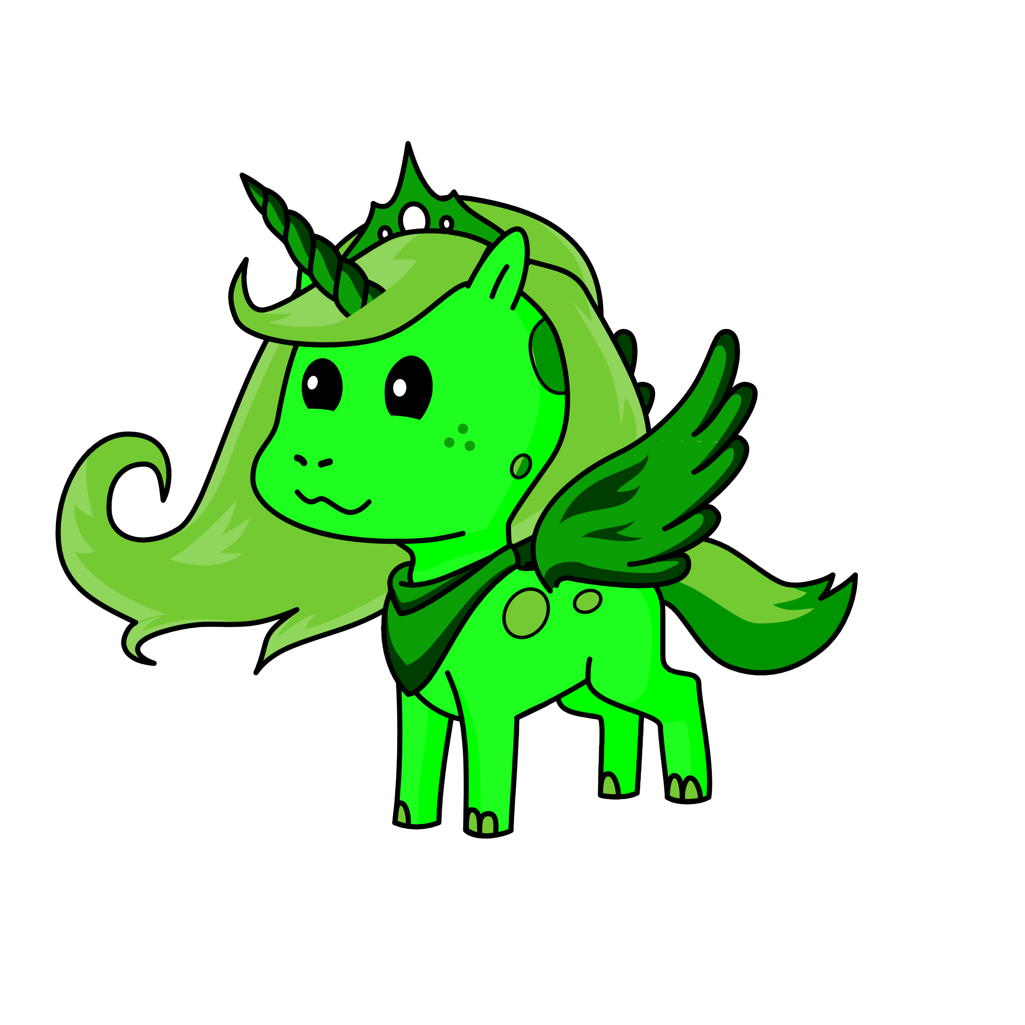Green Green Green, the unicorn