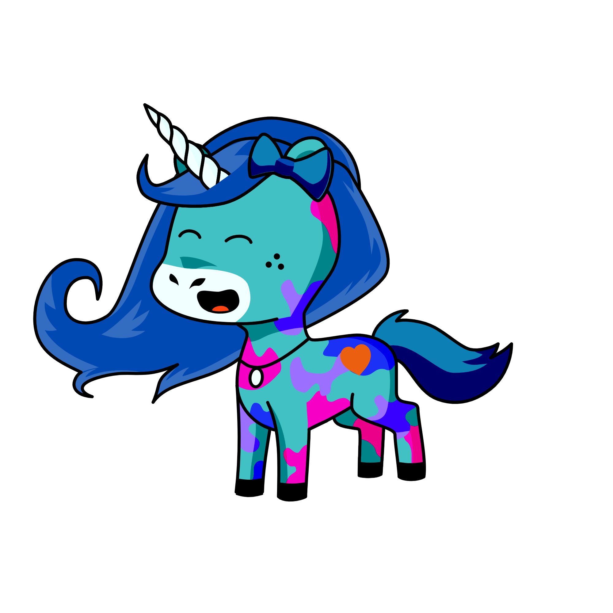 Snow flake, the unicorn