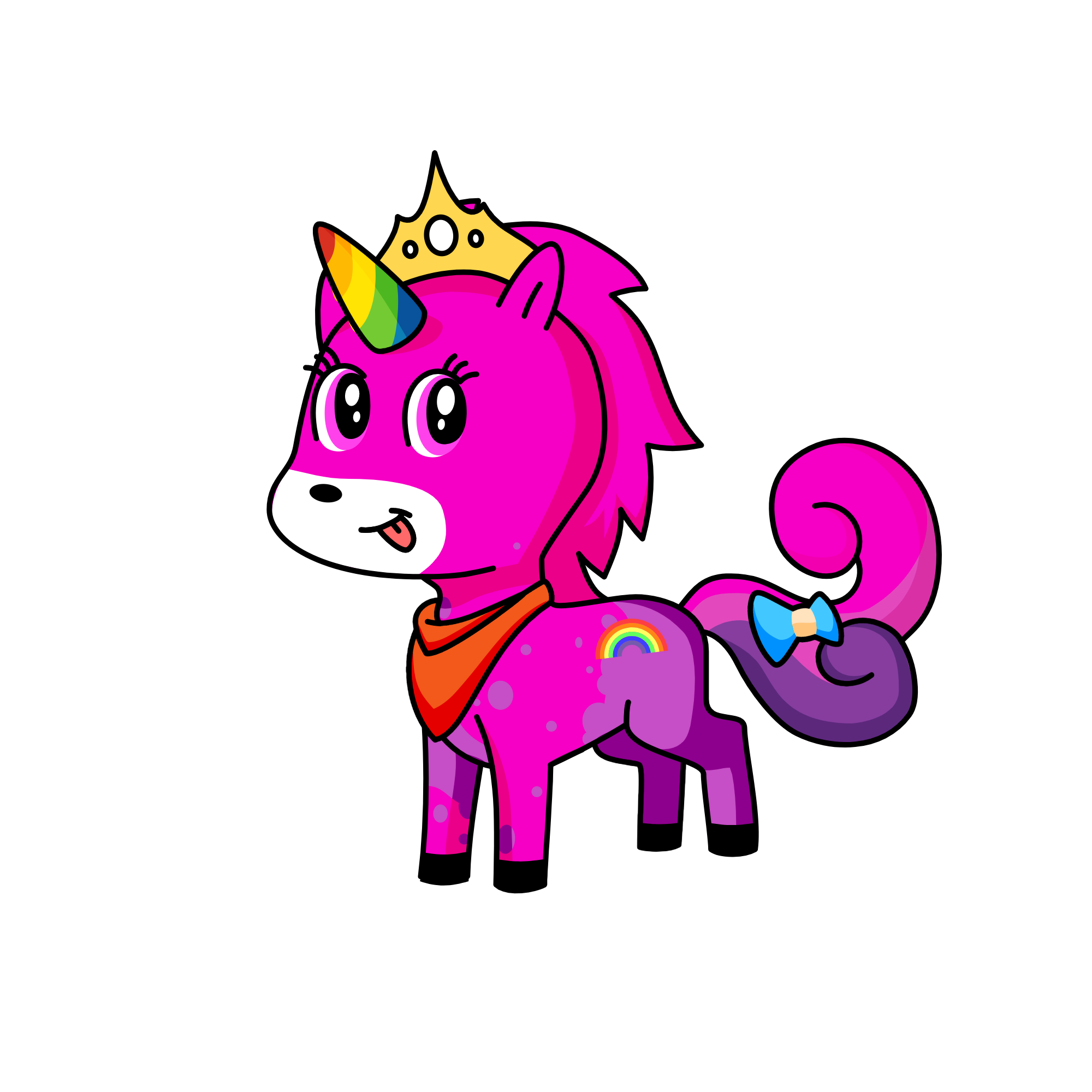 pinky shy , the unicorn