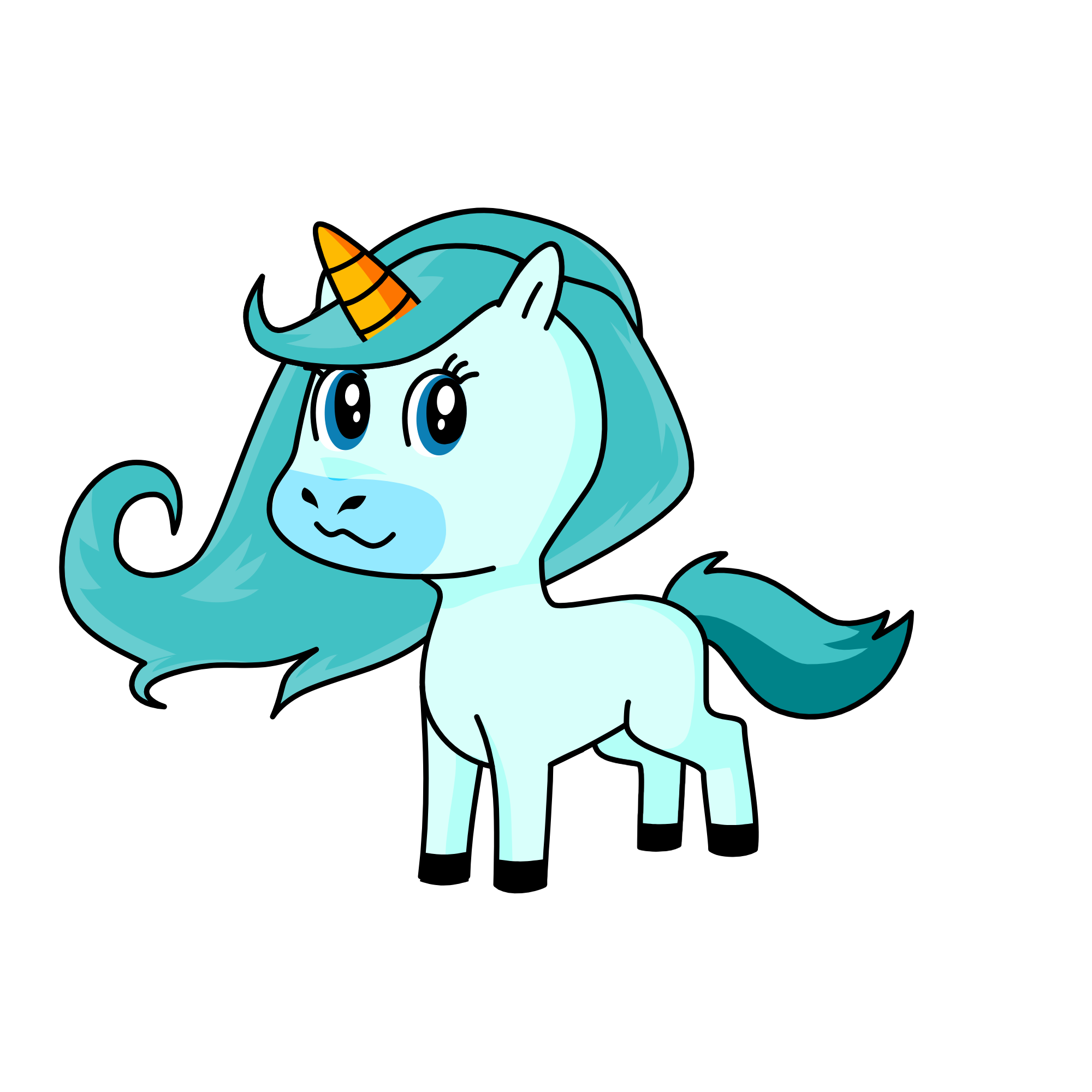 Cloudy, the unicorn