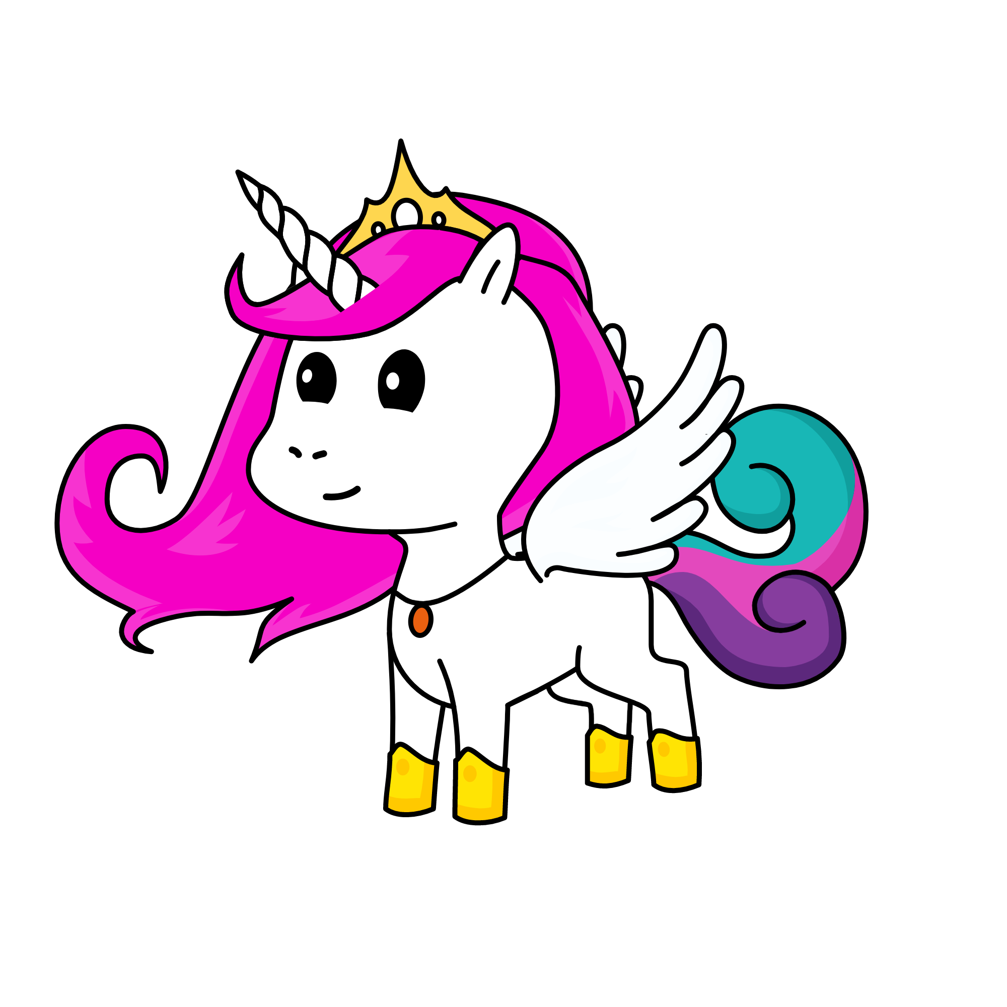 Princess Celestia from my little pony, the unicorn