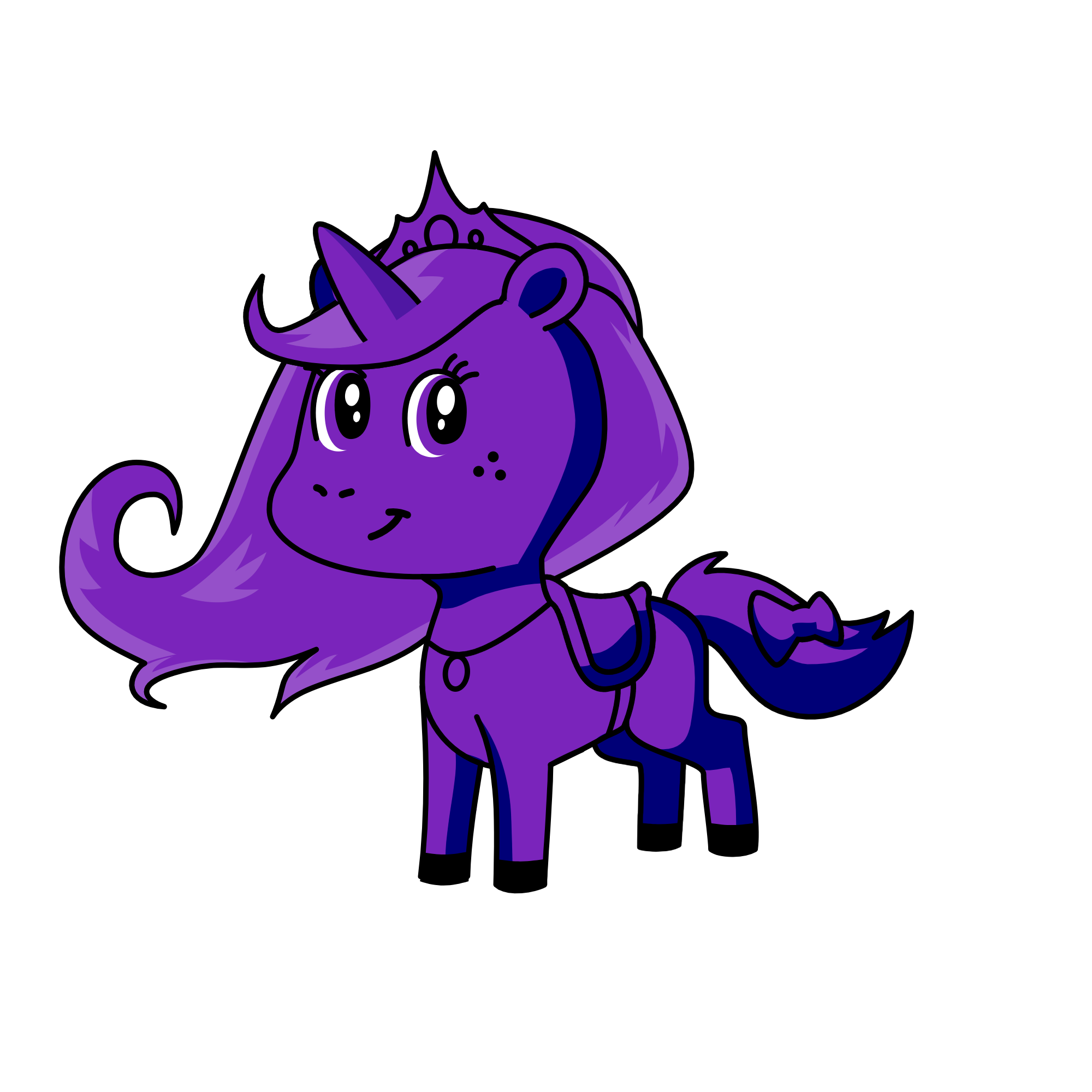 purple, the unicorn