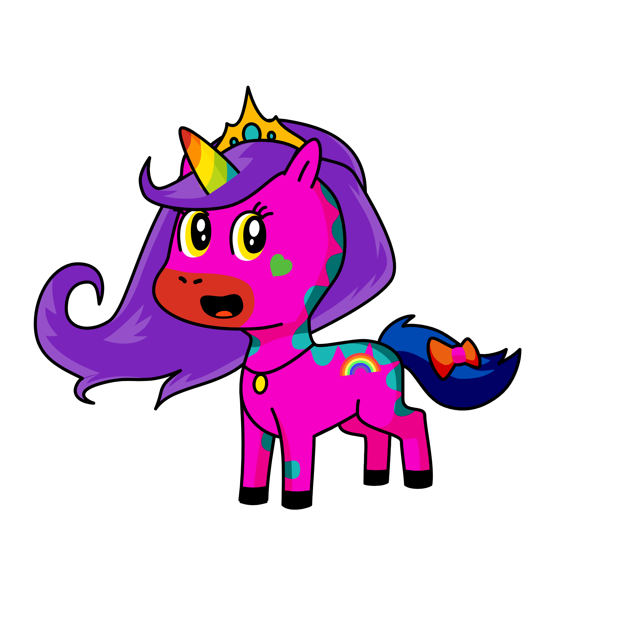 Rainbow , the unicorn