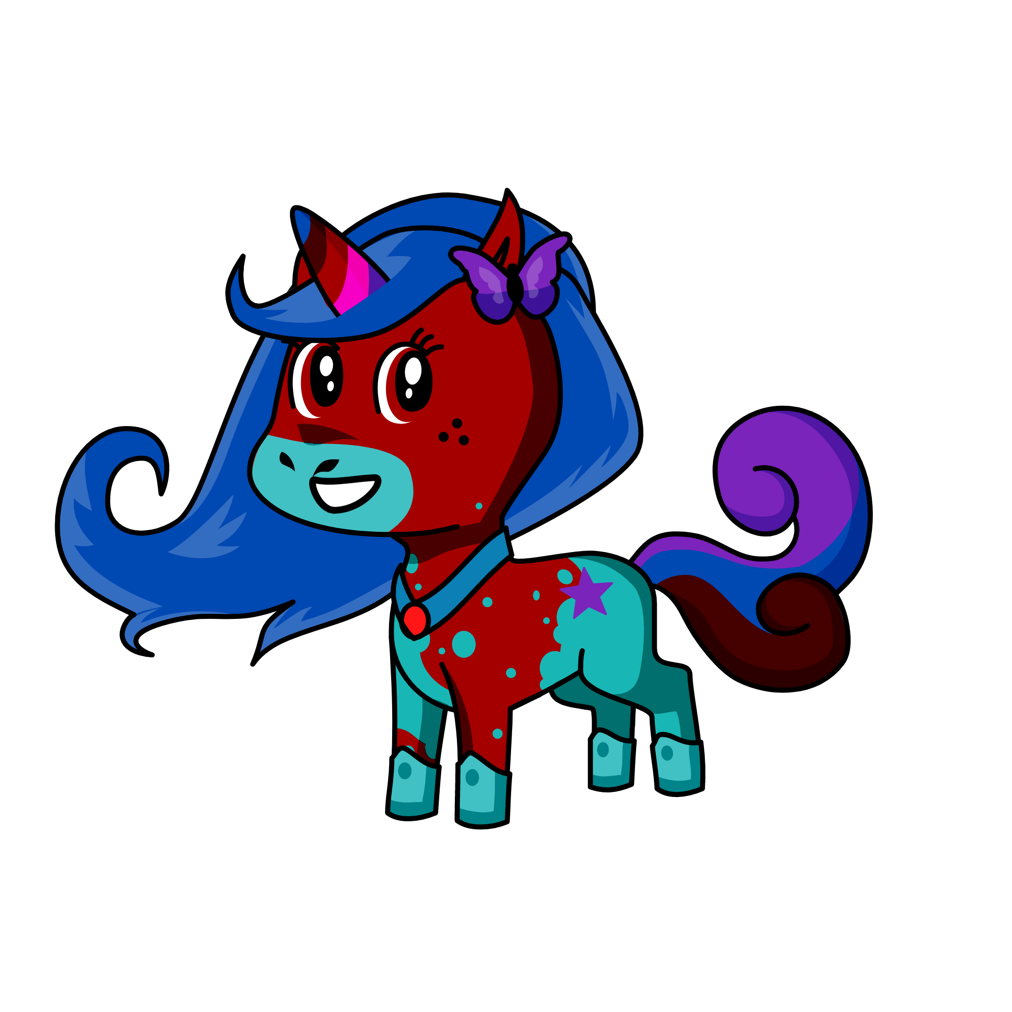 voilet, the unicorn