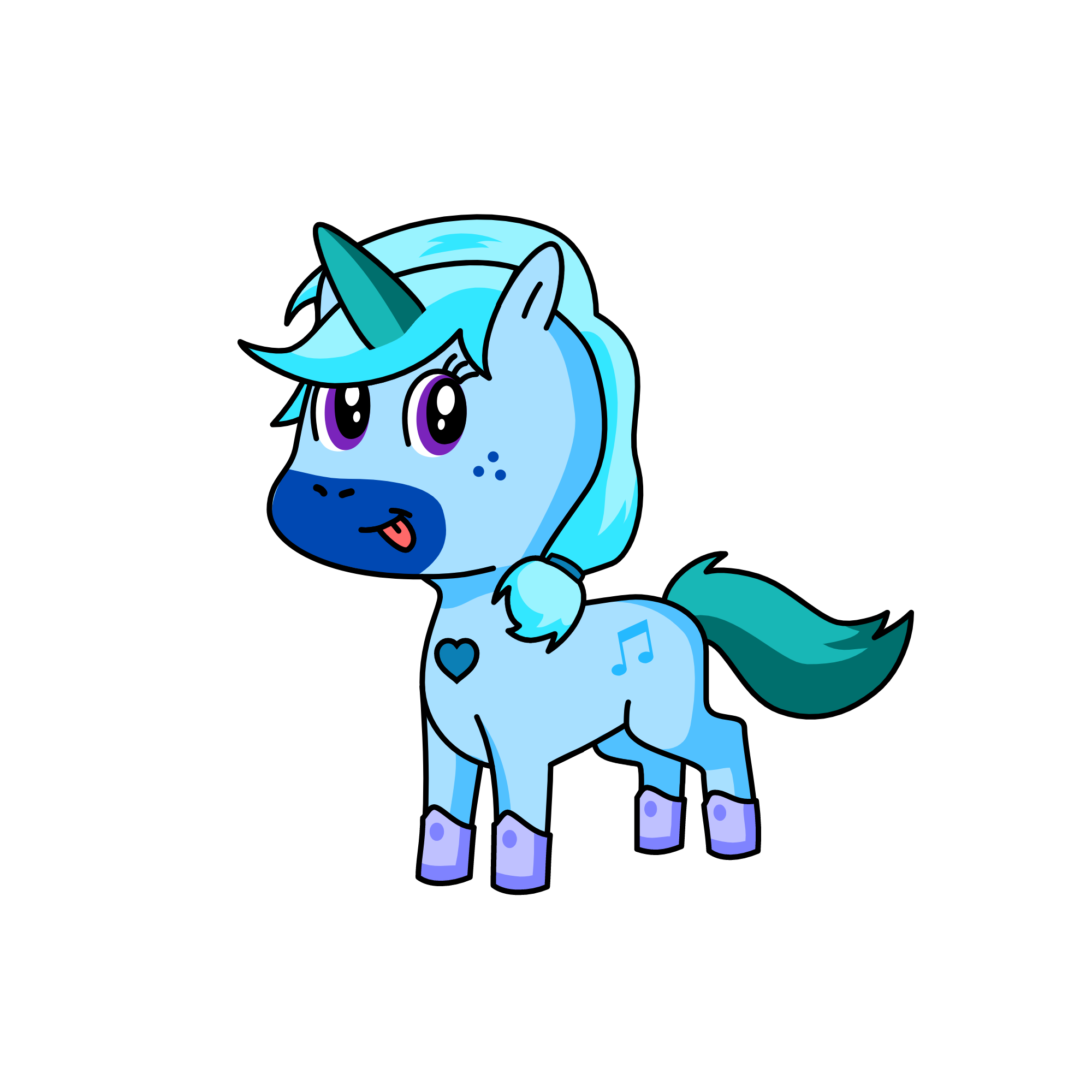 Snow flake, the unicorn