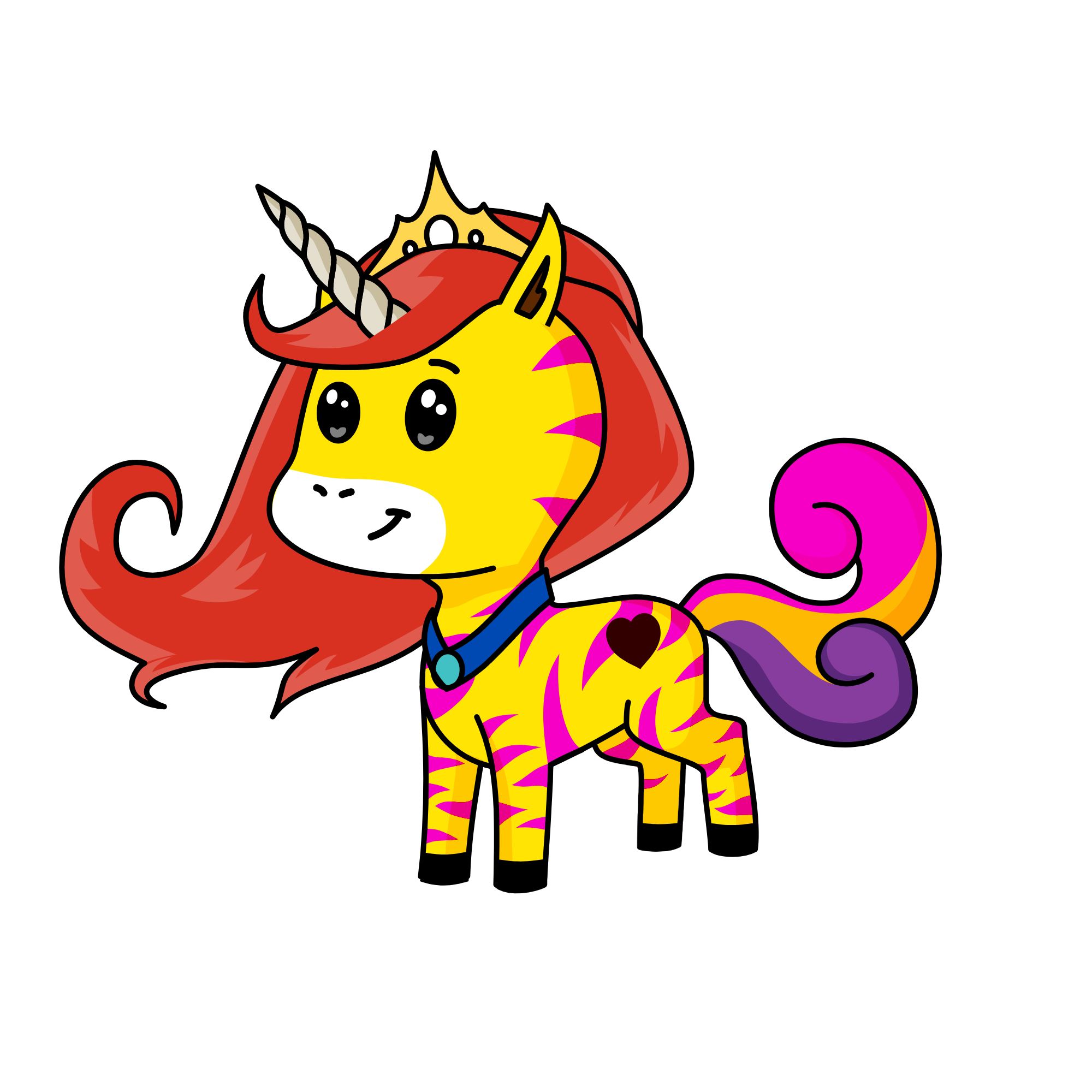 cute, the unicorn
