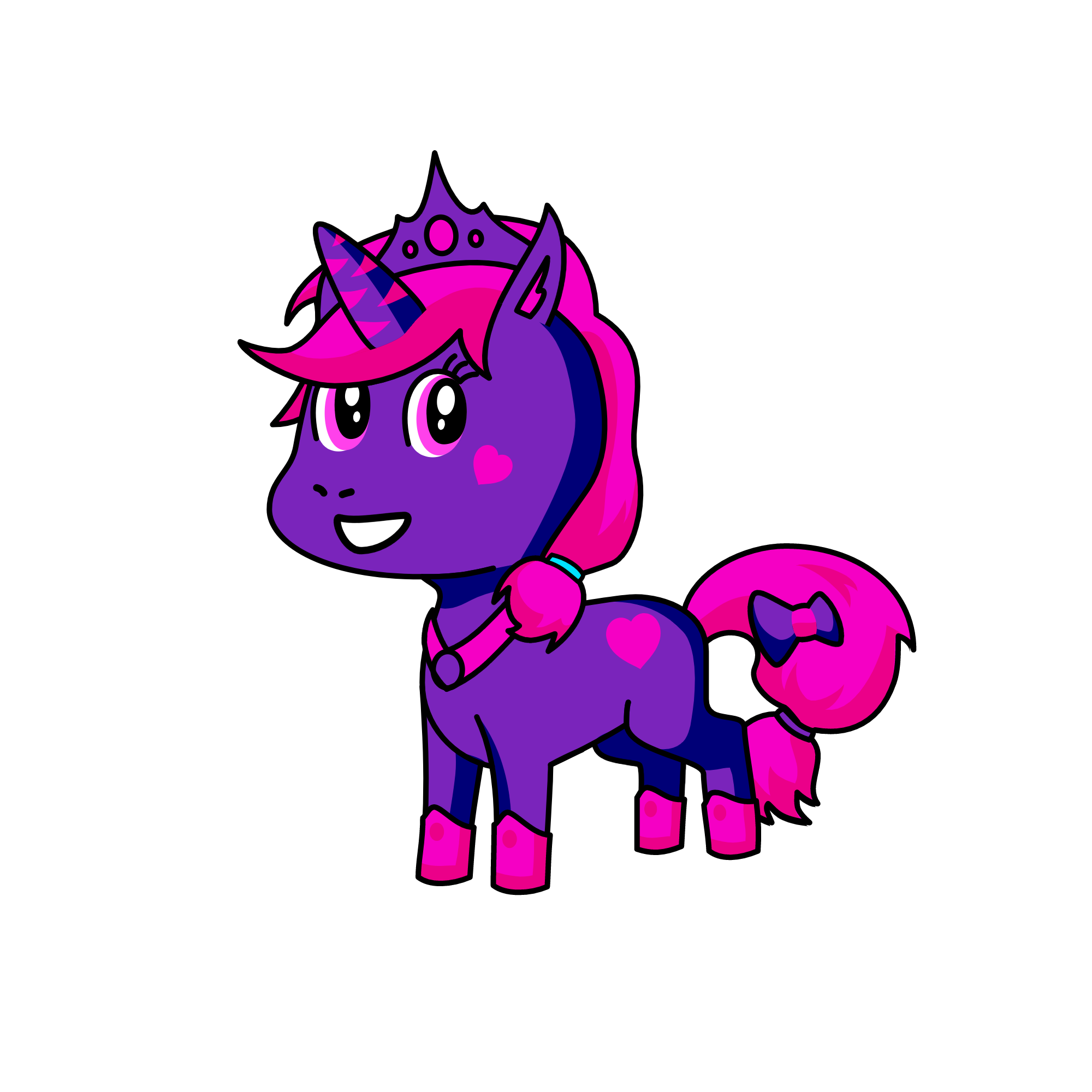 queen of colors, the unicorn