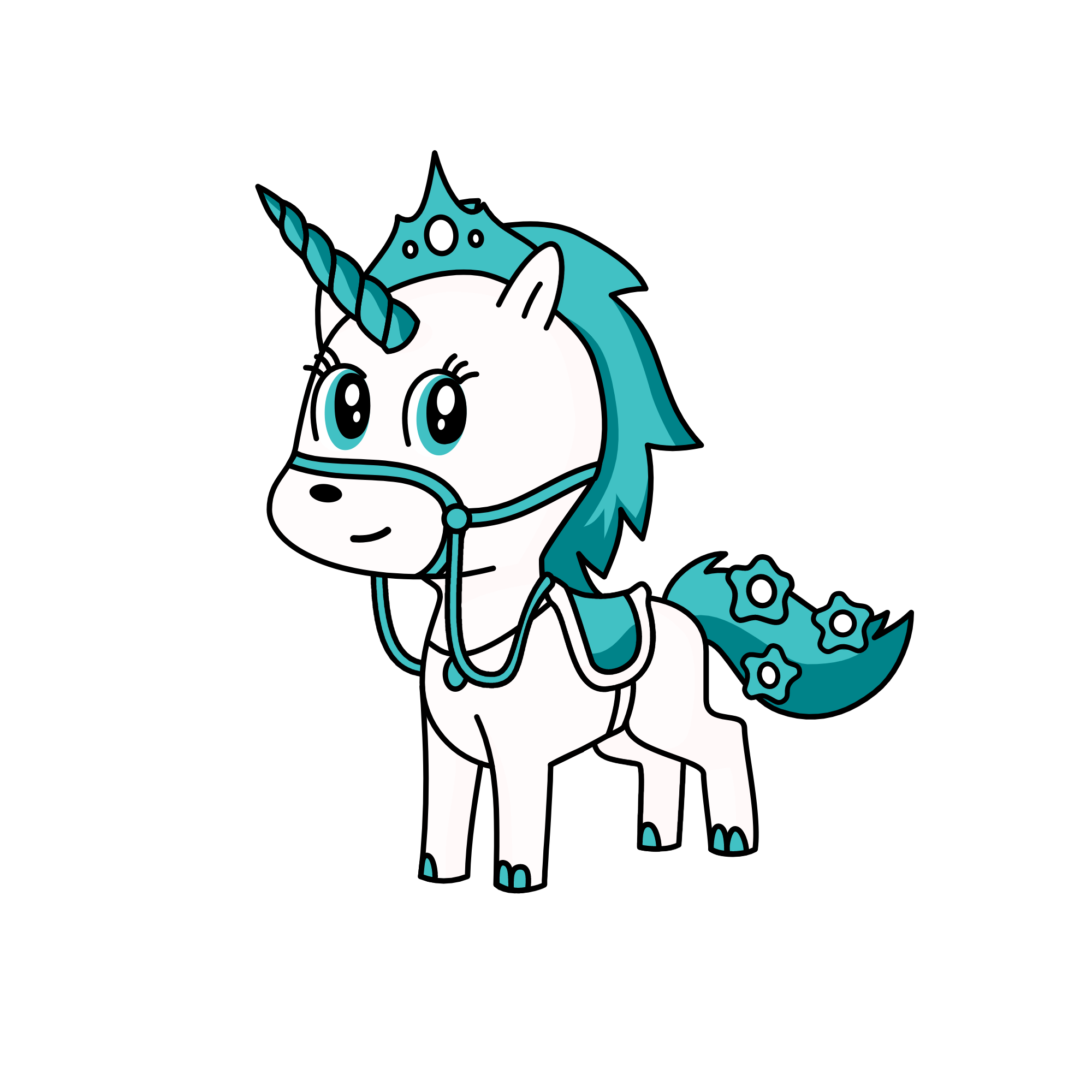 White, the unicorn