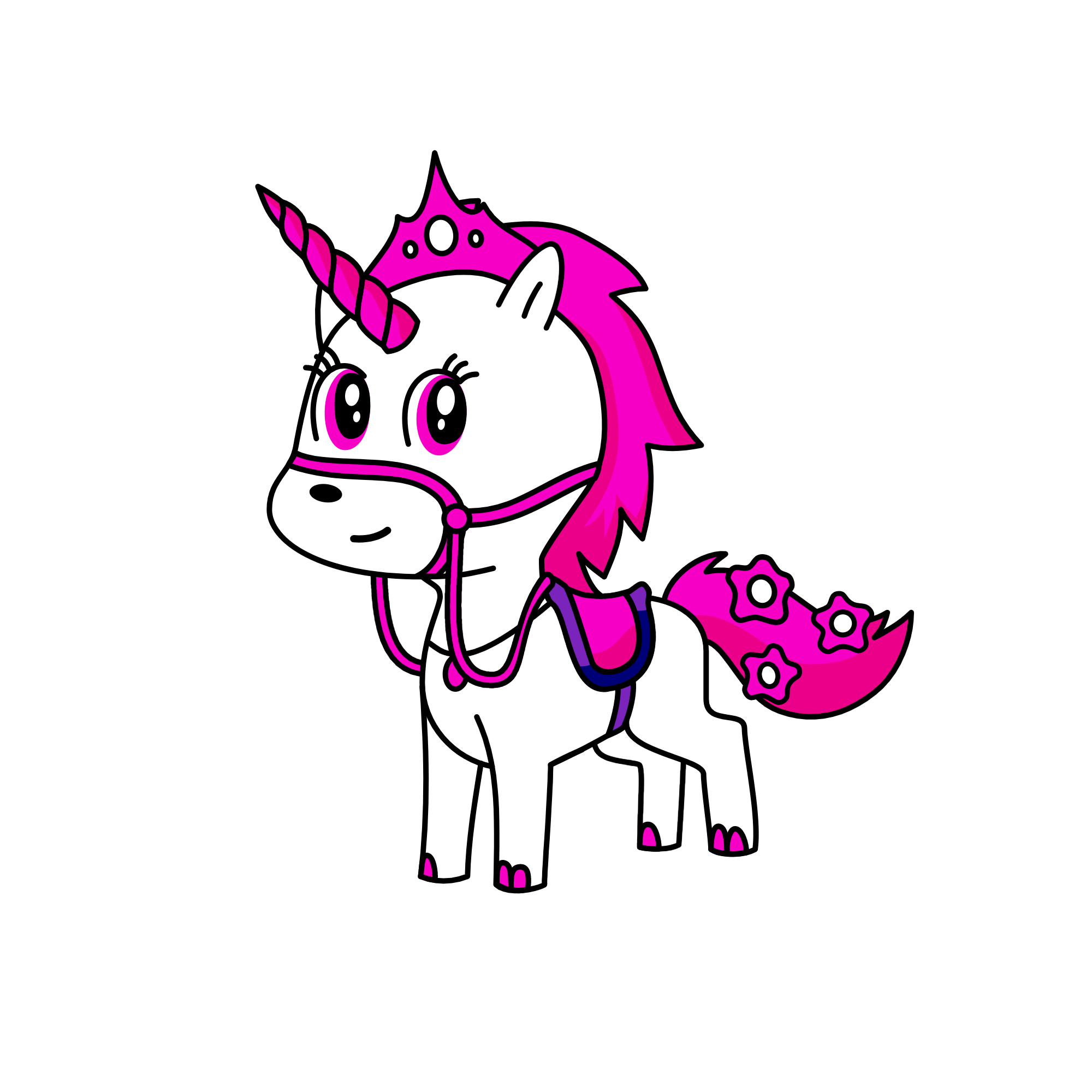Pink, the unicorn