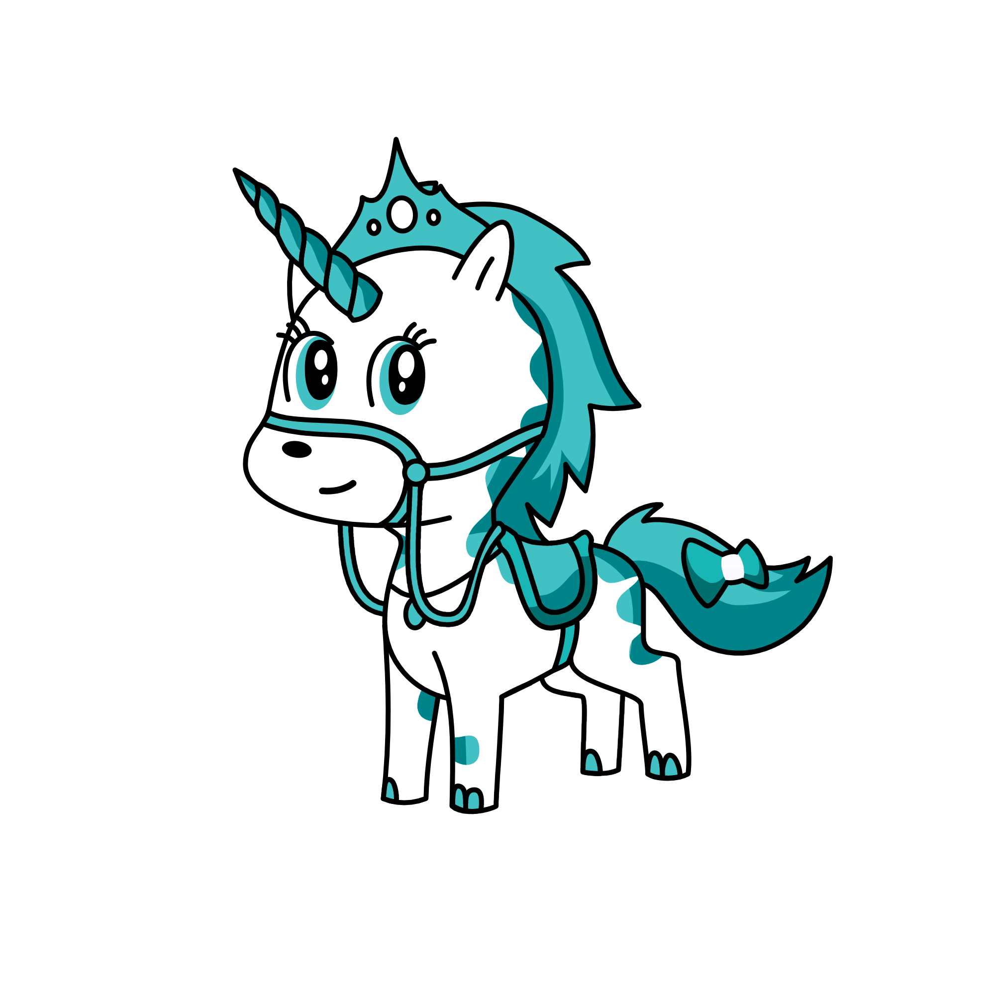 Turquoise, the unicorn