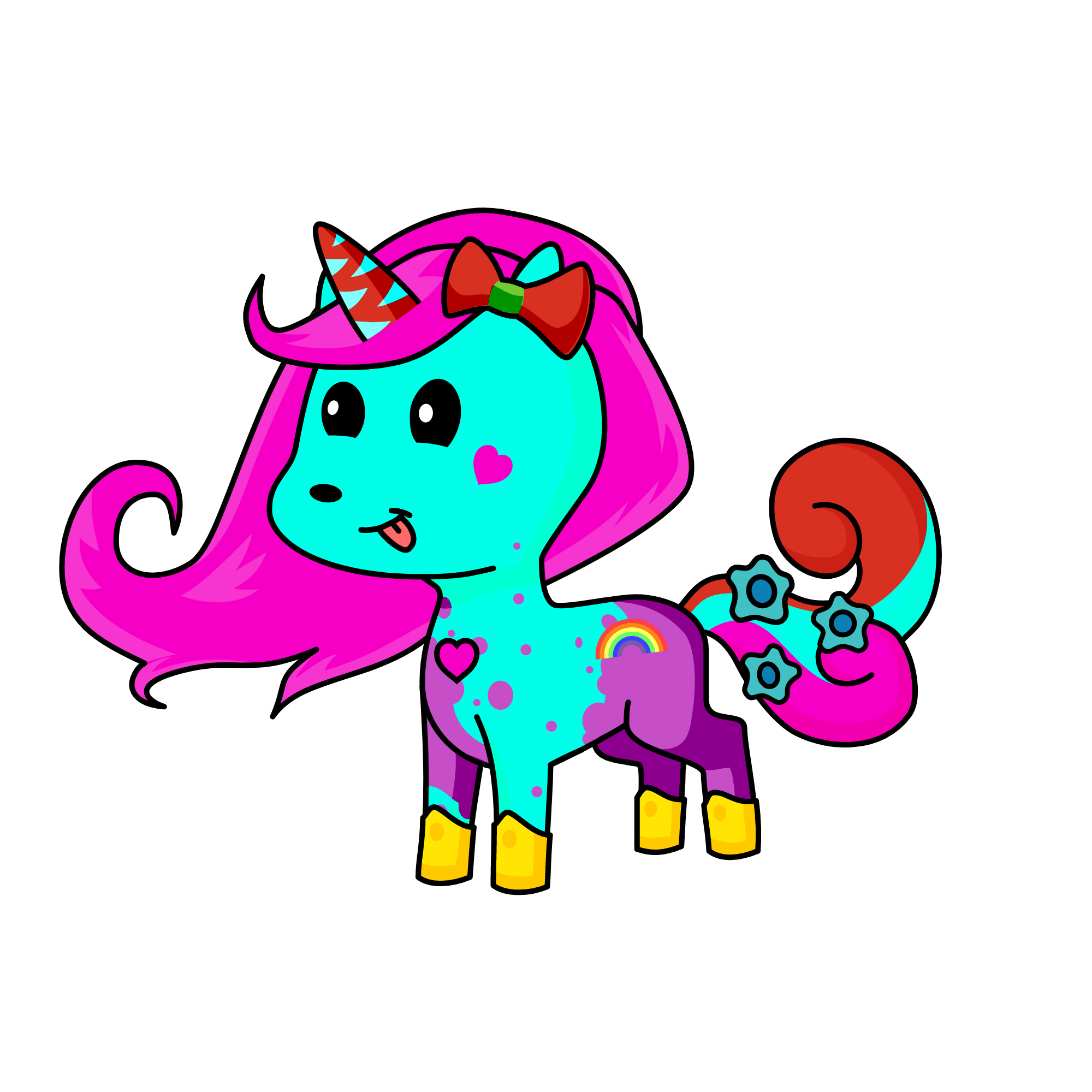 Snowacorn, the unicorn