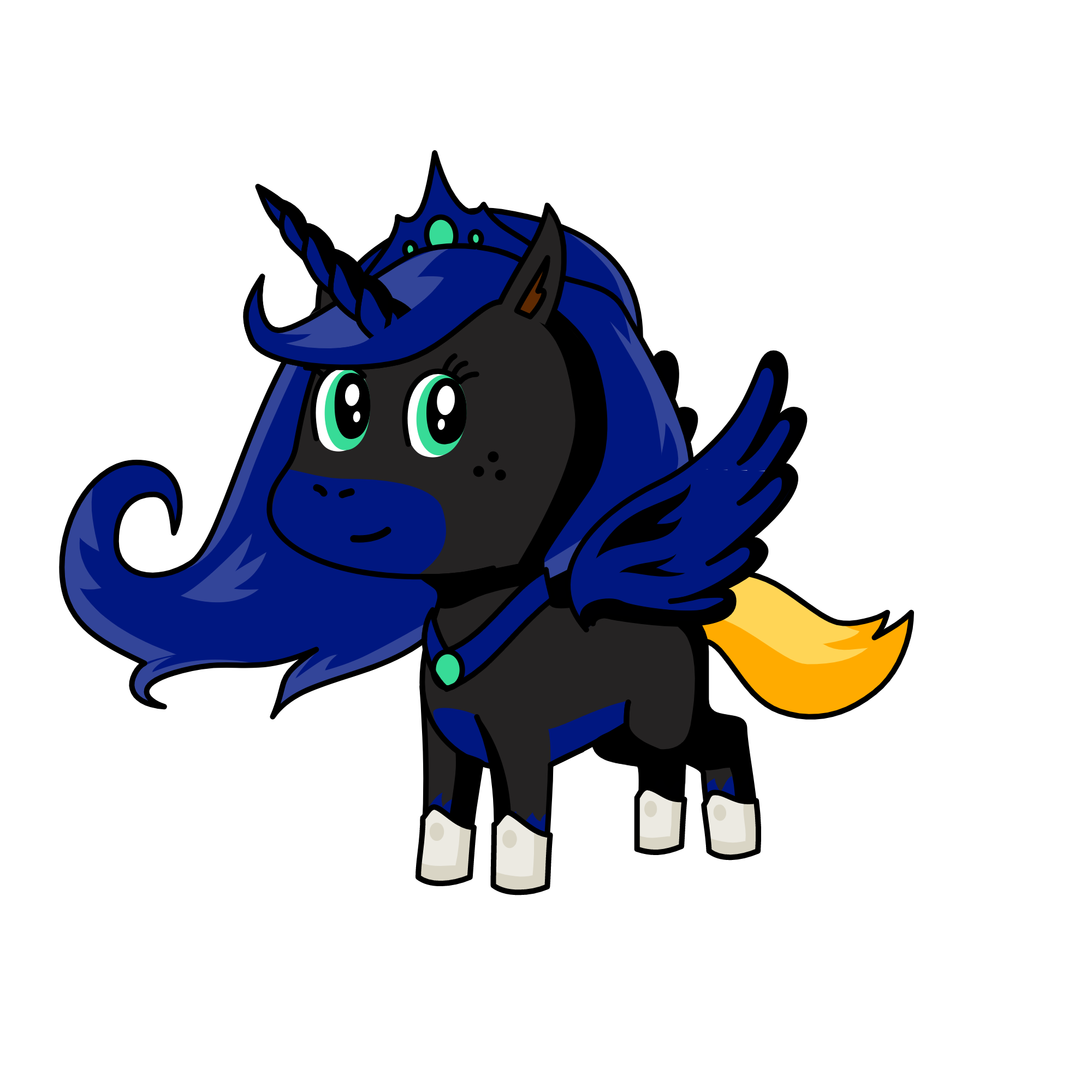 Princess Luna, the unicorn