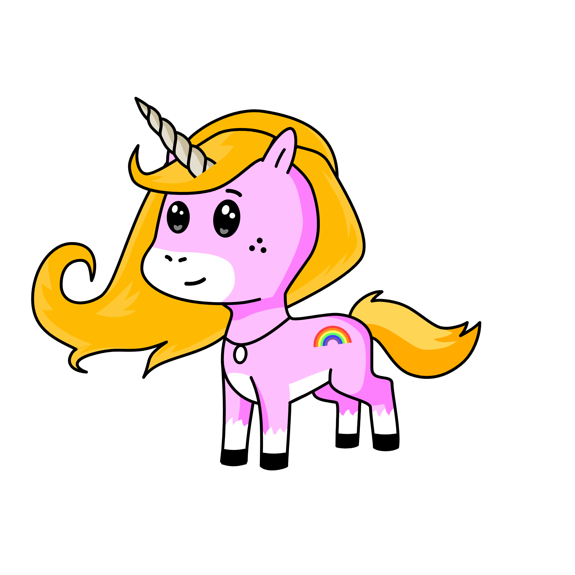 Princess Alia's true form , the unicorn