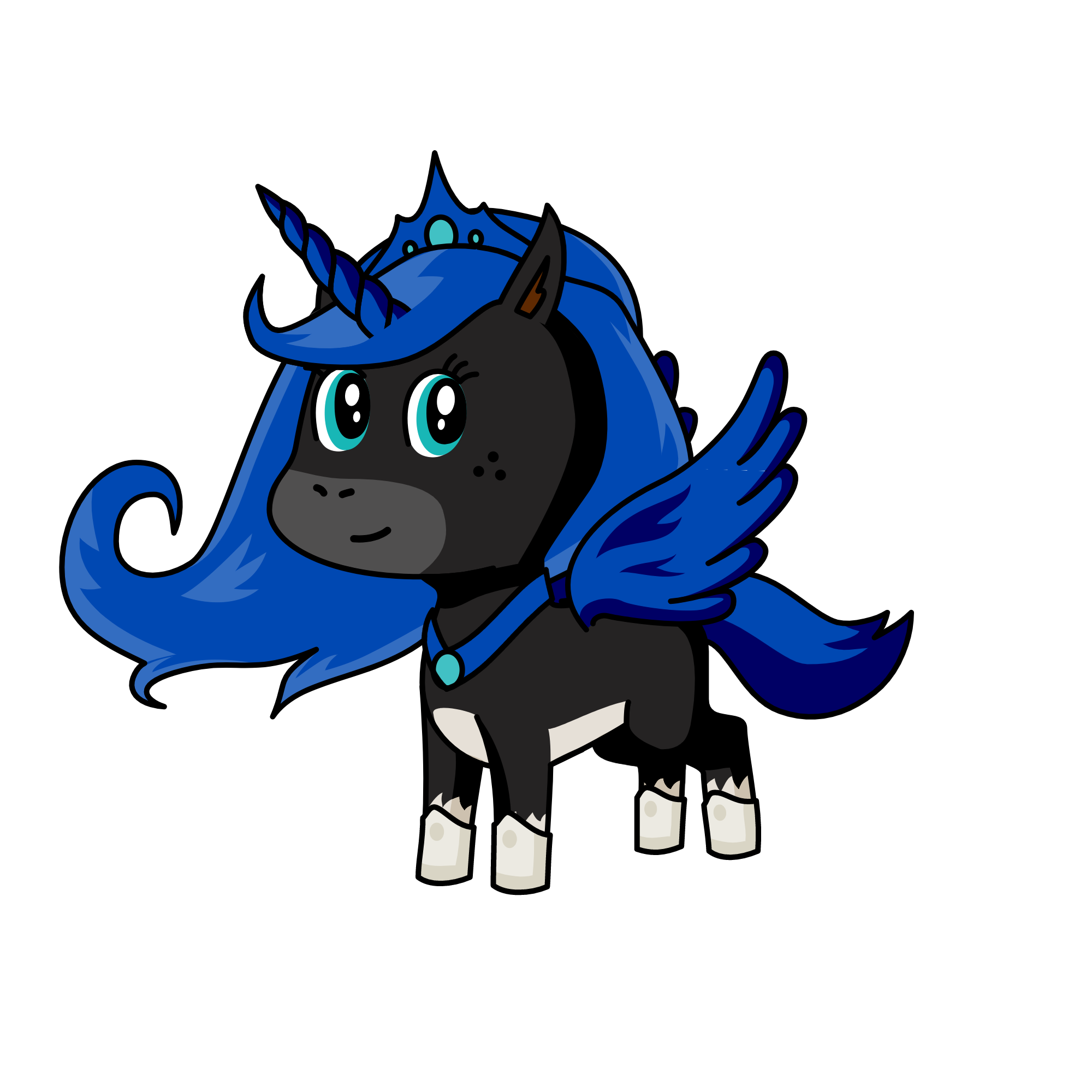 Fixed Princess Luna, the unicorn