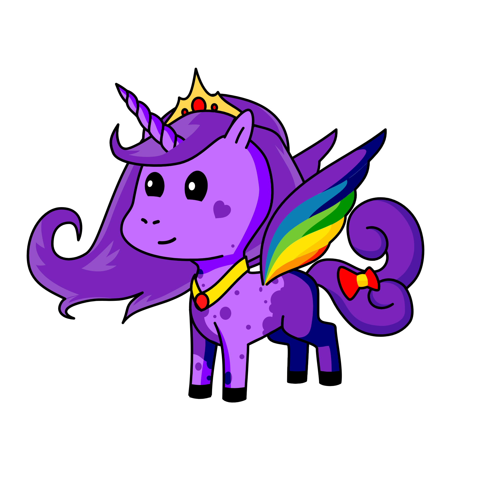 Rainbow Dash, the unicorn