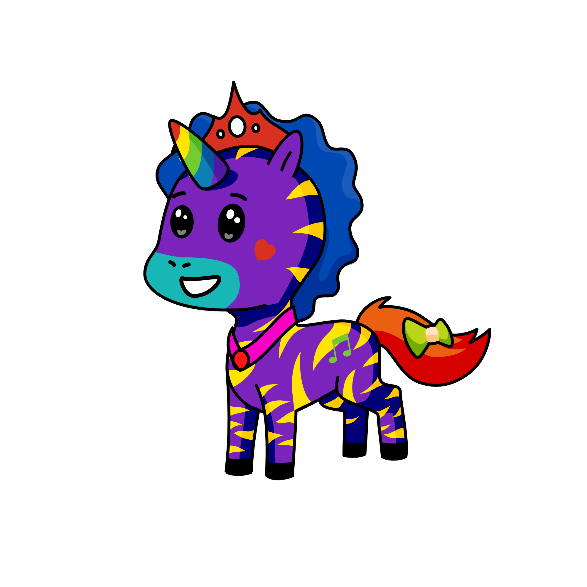 Rainbow! , the unicorn